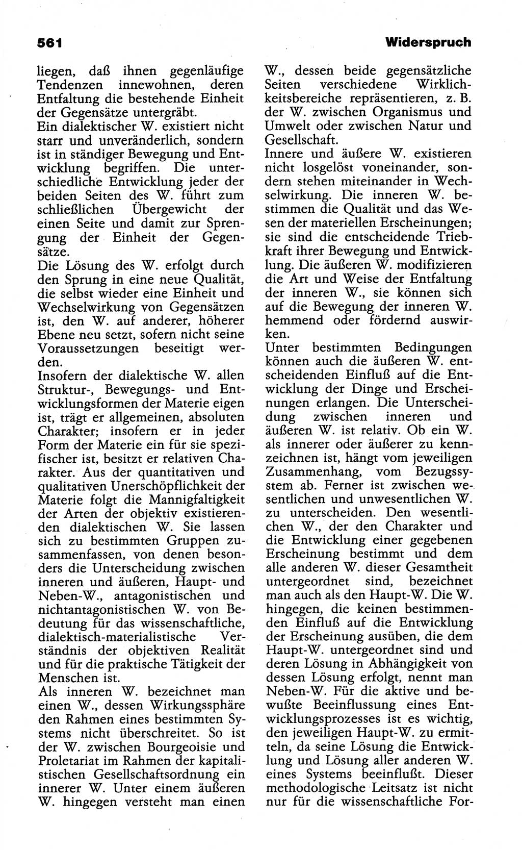 Wörterbuch der marxistisch-leninistischen Philosophie [Deutsche Demokratische Republik (DDR)] 1985, Seite 561 (Wb. ML Phil. DDR 1985, S. 561)