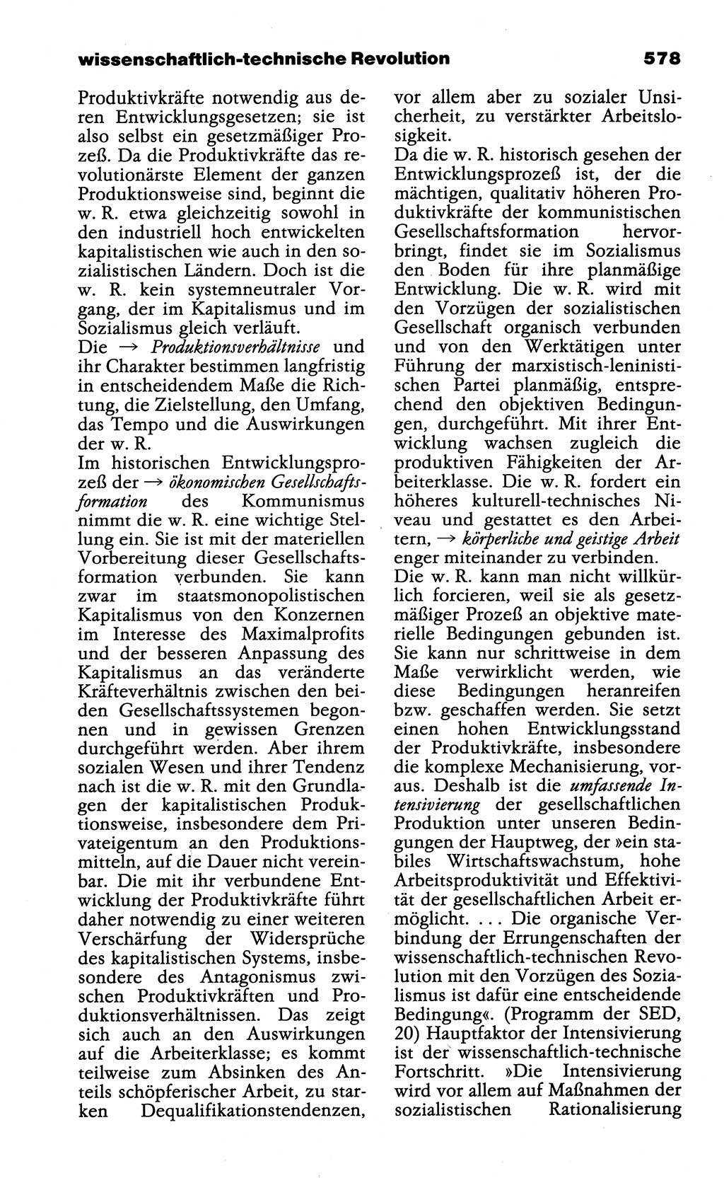 Wörterbuch der marxistisch-leninistischen Philosophie [Deutsche Demokratische Republik (DDR)] 1985, Seite 578 (Wb. ML Phil. DDR 1985, S. 578)
