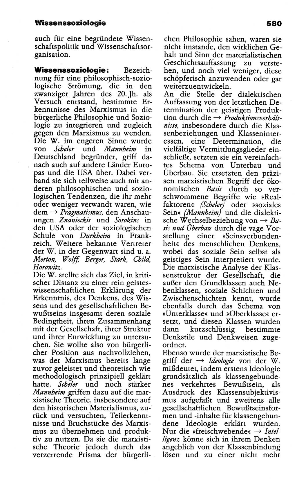 Wörterbuch der marxistisch-leninistischen Philosophie [Deutsche Demokratische Republik (DDR)] 1985, Seite 580 (Wb. ML Phil. DDR 1985, S. 580)