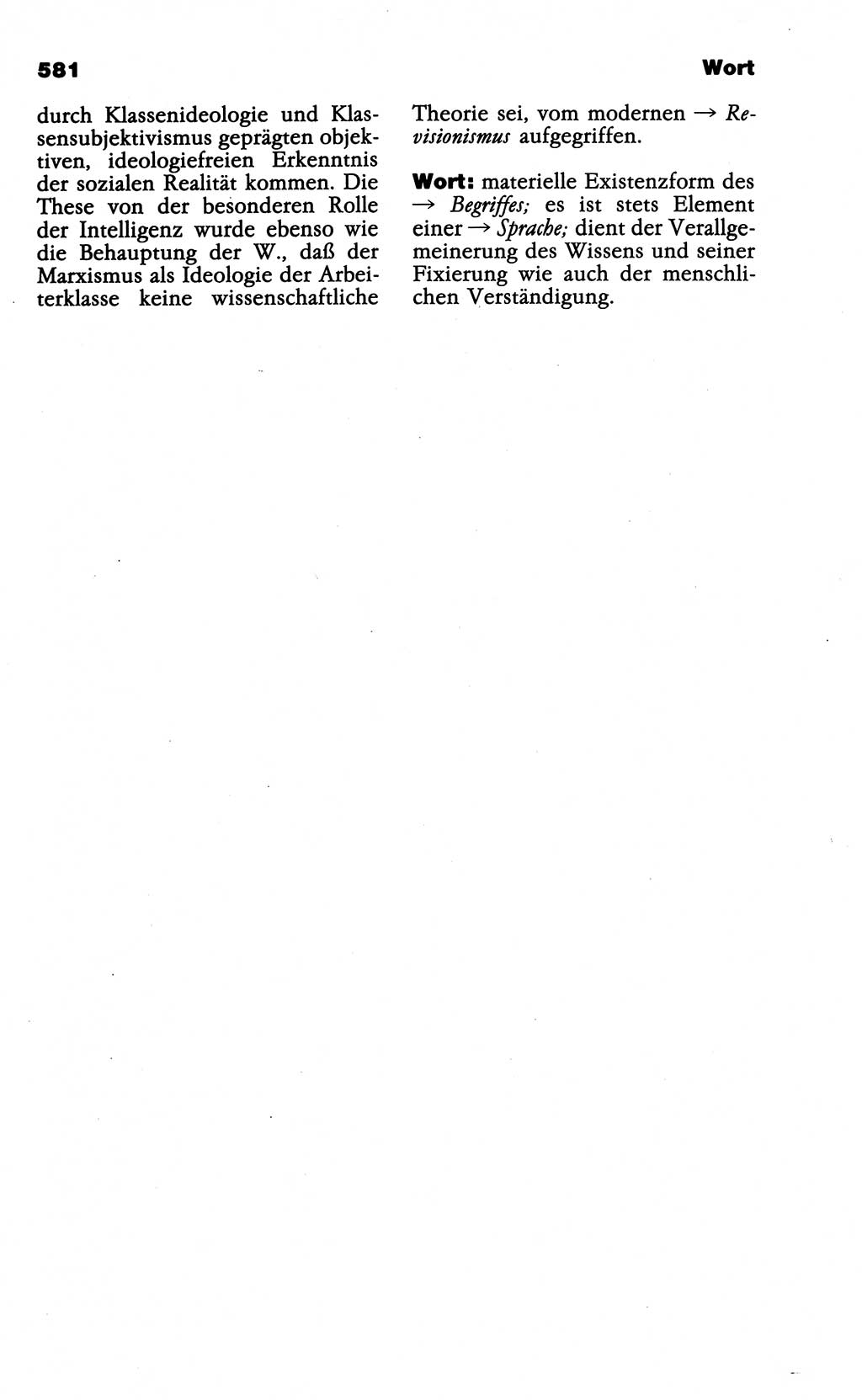 Wörterbuch der marxistisch-leninistischen Philosophie [Deutsche Demokratische Republik (DDR)] 1985, Seite 581 (Wb. ML Phil. DDR 1985, S. 581)