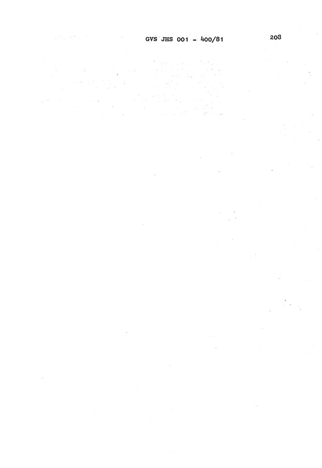 Wörterbuch der politisch-operativen Arbeit, Ministerium für Staatssicherheit (MfS) [Deutsche Demokratische Republik (DDR)], Juristische Hochschule (JHS), Geheime Verschlußsache (GVS) o001-400/81, Potsdam 1985, Blatt 208 (Wb. pol.-op. Arb. MfS DDR JHS GVS o001-400/81 1985, Bl. 208)