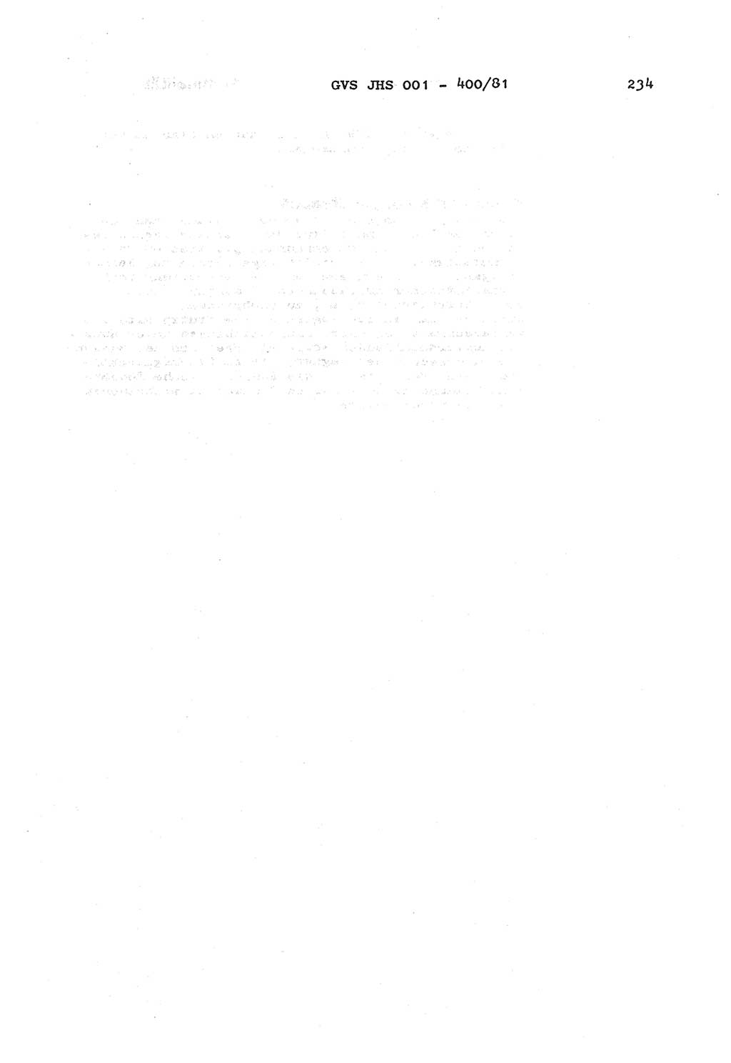 Wörterbuch der politisch-operativen Arbeit, Ministerium für Staatssicherheit (MfS) [Deutsche Demokratische Republik (DDR)], Juristische Hochschule (JHS), Geheime Verschlußsache (GVS) o001-400/81, Potsdam 1985, Blatt 234 (Wb. pol.-op. Arb. MfS DDR JHS GVS o001-400/81 1985, Bl. 234)