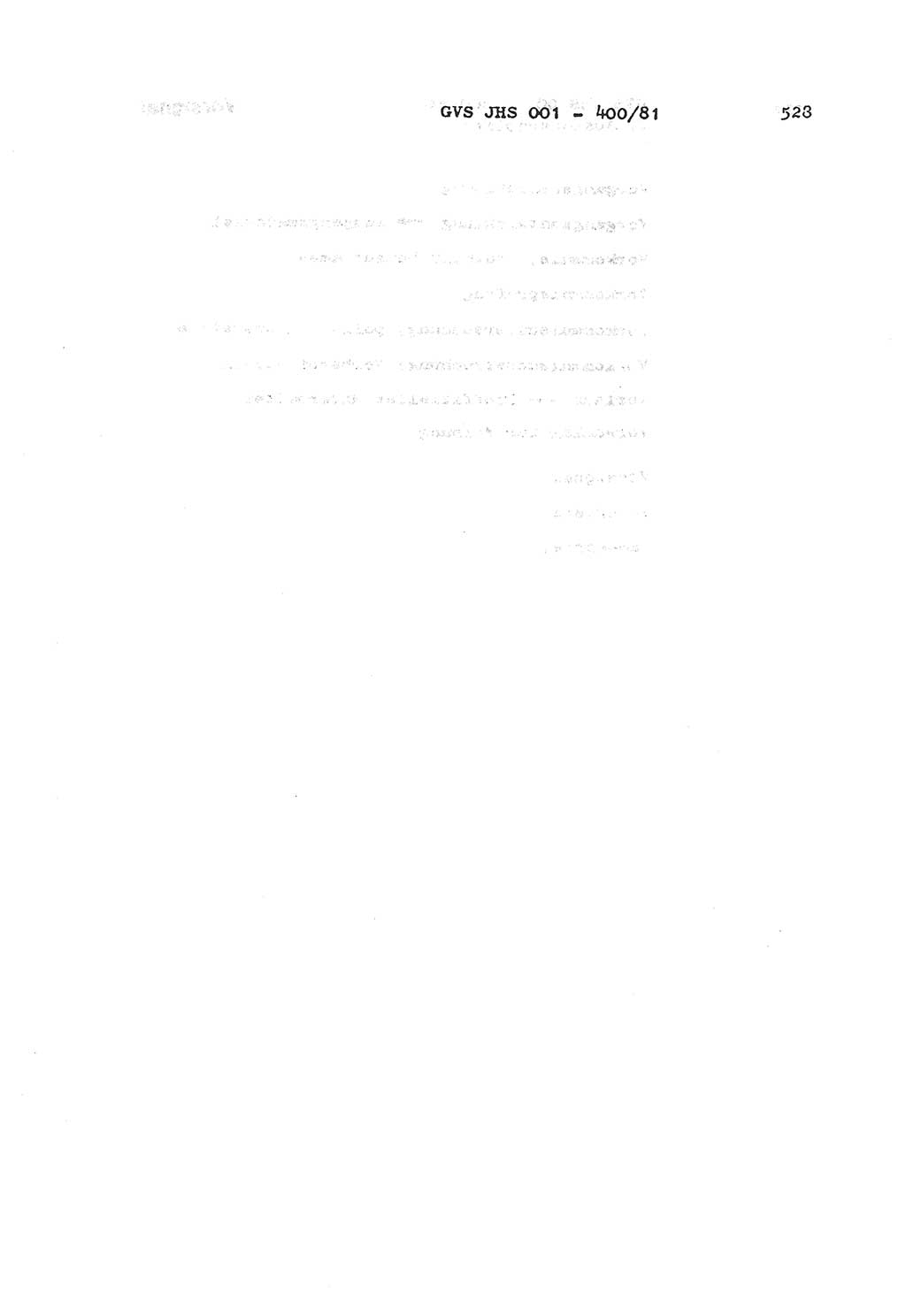 Wörterbuch der politisch-operativen Arbeit, Ministerium für Staatssicherheit (MfS) [Deutsche Demokratische Republik (DDR)], Juristische Hochschule (JHS), Geheime Verschlußsache (GVS) o001-400/81, Potsdam 1985, Blatt 528 (Wb. pol.-op. Arb. MfS DDR JHS GVS o001-400/81 1985, Bl. 528)