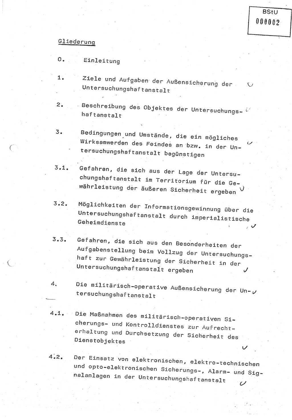 Diplomarbeit (Entwurf) Oberleutnant Peter Parke (Abt. ⅩⅣ), Ministerium für Staatssicherheit (MfS) [Deutsche Demokratische Republik (DDR)], Juristische Hochschule (JHS), Geheime Verschlußsache (GVS) o001-98/86, Potsdam 1986, Seite 2 (Dipl.-Arb. MfS DDR JHS GVS o001-98/86 1986, S. 2)