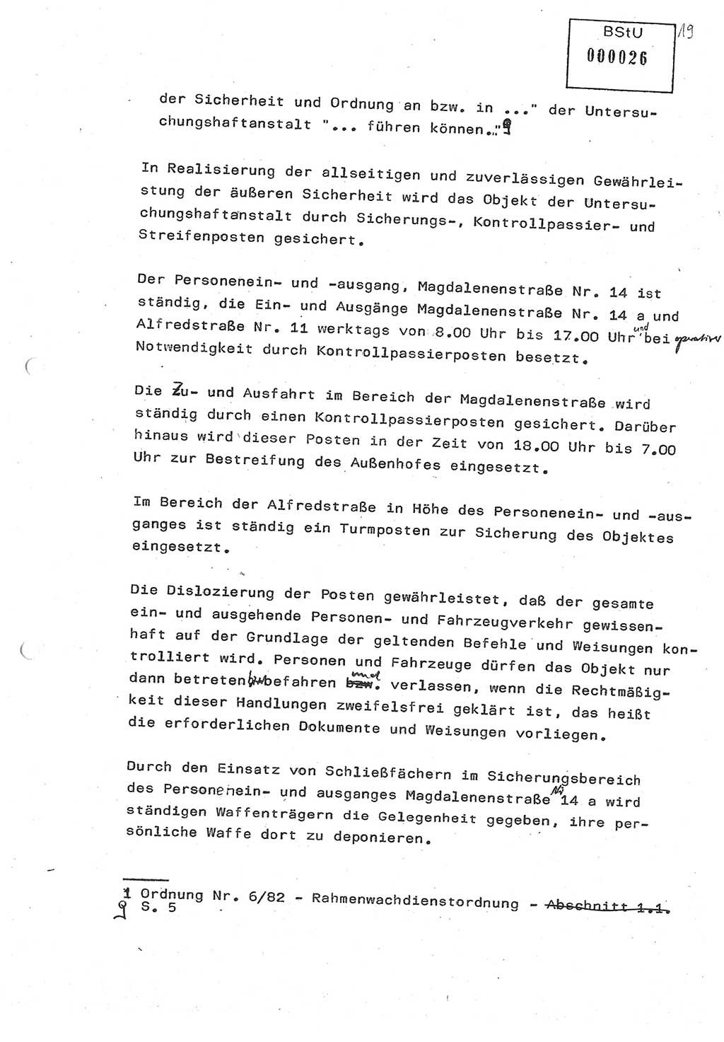 Diplomarbeit (Entwurf) Oberleutnant Peter Parke (Abt. ⅩⅣ), Ministerium für Staatssicherheit (MfS) [Deutsche Demokratische Republik (DDR)], Juristische Hochschule (JHS), Geheime Verschlußsache (GVS) o001-98/86, Potsdam 1986, Seite 26 (Dipl.-Arb. MfS DDR JHS GVS o001-98/86 1986, S. 26)