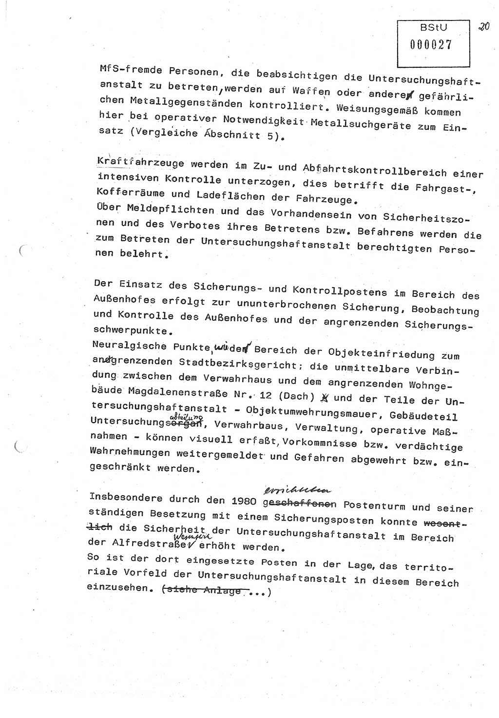 Diplomarbeit (Entwurf) Oberleutnant Peter Parke (Abt. ⅩⅣ), Ministerium für Staatssicherheit (MfS) [Deutsche Demokratische Republik (DDR)], Juristische Hochschule (JHS), Geheime Verschlußsache (GVS) o001-98/86, Potsdam 1986, Seite 27 (Dipl.-Arb. MfS DDR JHS GVS o001-98/86 1986, S. 27)