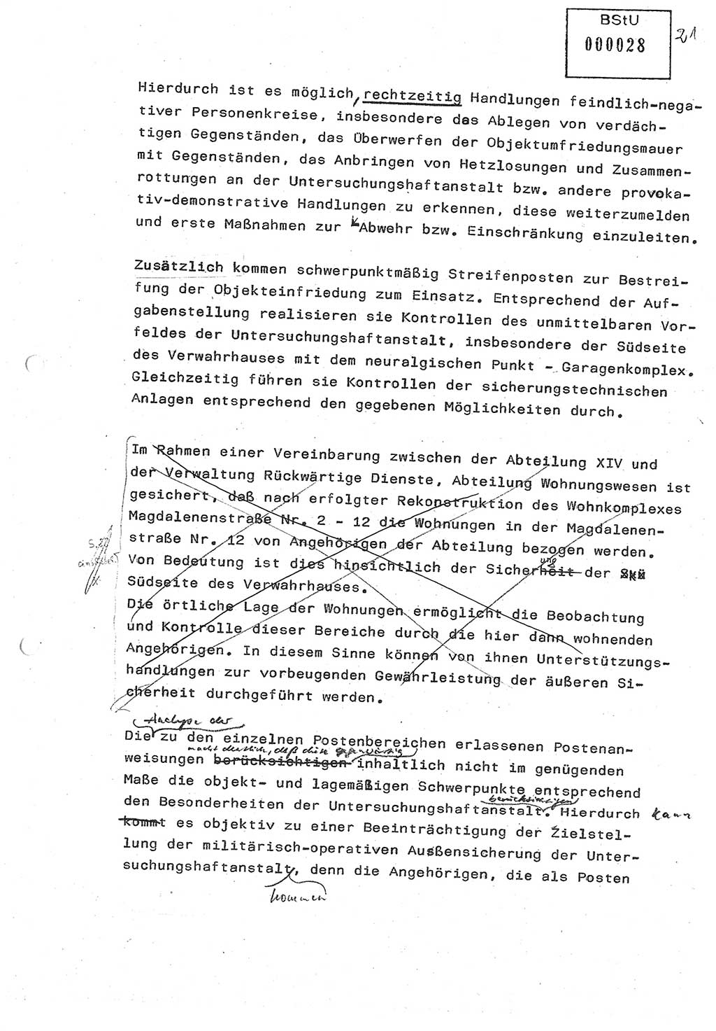 Diplomarbeit (Entwurf) Oberleutnant Peter Parke (Abt. ⅩⅣ), Ministerium für Staatssicherheit (MfS) [Deutsche Demokratische Republik (DDR)], Juristische Hochschule (JHS), Geheime Verschlußsache (GVS) o001-98/86, Potsdam 1986, Seite 28 (Dipl.-Arb. MfS DDR JHS GVS o001-98/86 1986, S. 28)