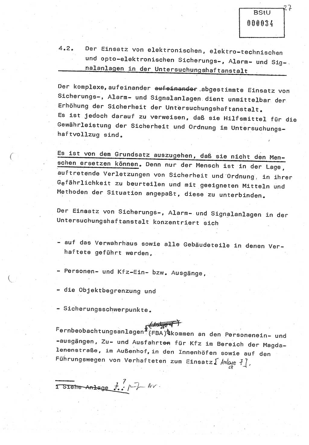 Diplomarbeit (Entwurf) Oberleutnant Peter Parke (Abt. ⅩⅣ), Ministerium für Staatssicherheit (MfS) [Deutsche Demokratische Republik (DDR)], Juristische Hochschule (JHS), Geheime Verschlußsache (GVS) o001-98/86, Potsdam 1986, Seite 34 (Dipl.-Arb. MfS DDR JHS GVS o001-98/86 1986, S. 34)