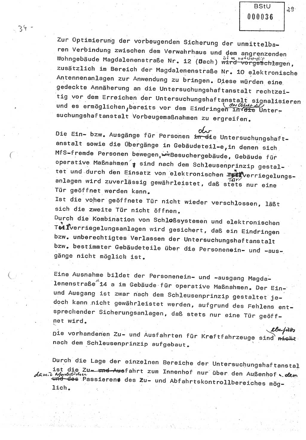 Diplomarbeit (Entwurf) Oberleutnant Peter Parke (Abt. ⅩⅣ), Ministerium für Staatssicherheit (MfS) [Deutsche Demokratische Republik (DDR)], Juristische Hochschule (JHS), Geheime Verschlußsache (GVS) o001-98/86, Potsdam 1986, Seite 36 (Dipl.-Arb. MfS DDR JHS GVS o001-98/86 1986, S. 36)