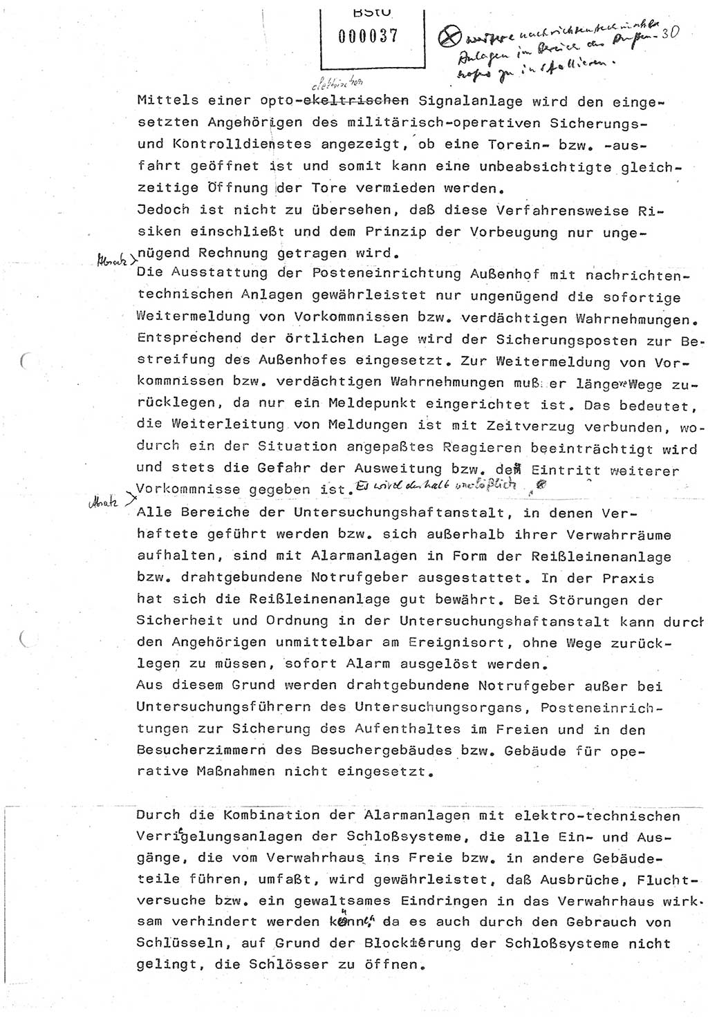 Diplomarbeit (Entwurf) Oberleutnant Peter Parke (Abt. ⅩⅣ), Ministerium für Staatssicherheit (MfS) [Deutsche Demokratische Republik (DDR)], Juristische Hochschule (JHS), Geheime Verschlußsache (GVS) o001-98/86, Potsdam 1986, Seite 37 (Dipl.-Arb. MfS DDR JHS GVS o001-98/86 1986, S. 37)