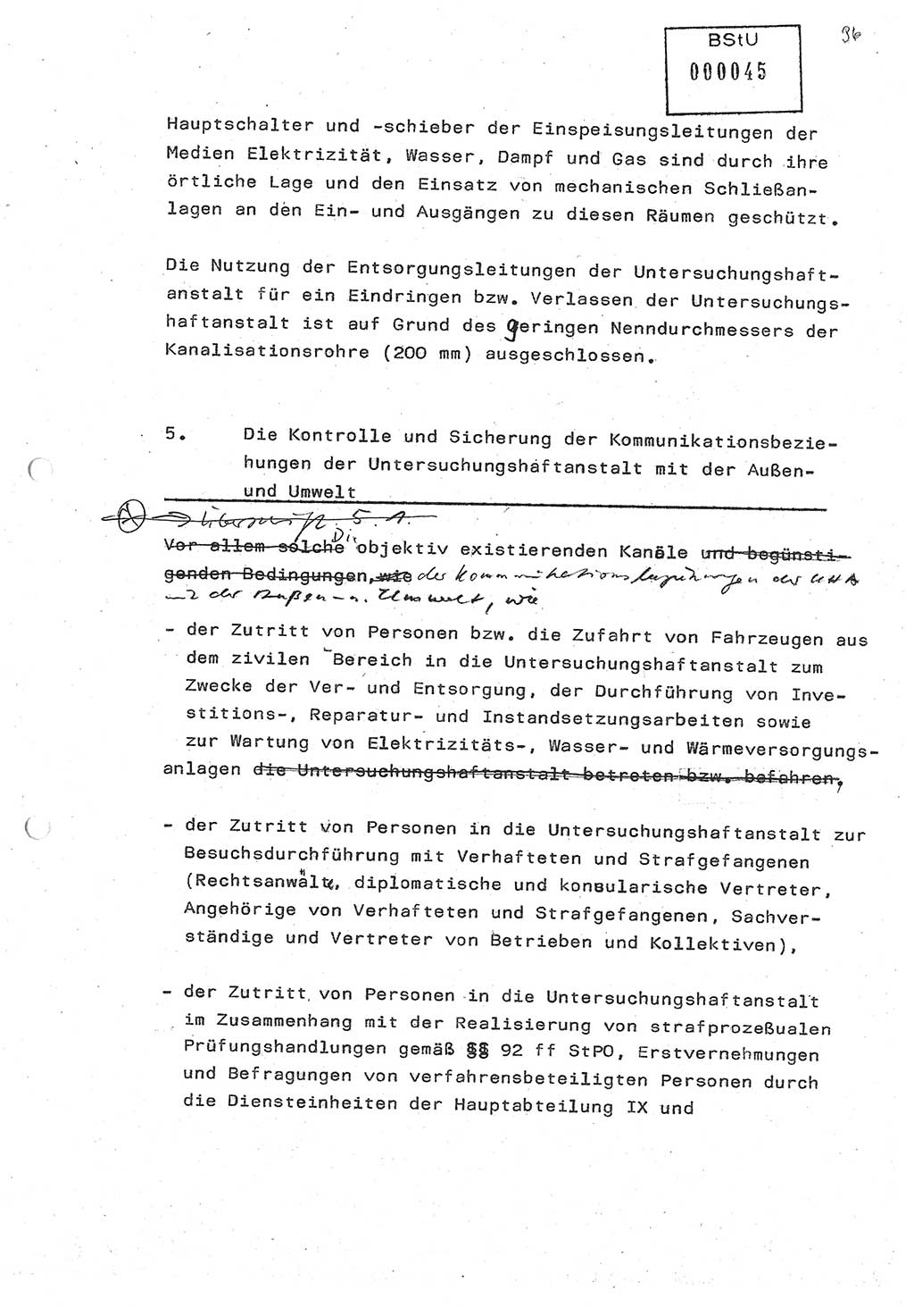 Diplomarbeit (Entwurf) Oberleutnant Peter Parke (Abt. ⅩⅣ), Ministerium für Staatssicherheit (MfS) [Deutsche Demokratische Republik (DDR)], Juristische Hochschule (JHS), Geheime Verschlußsache (GVS) o001-98/86, Potsdam 1986, Seite 45 (Dipl.-Arb. MfS DDR JHS GVS o001-98/86 1986, S. 45)