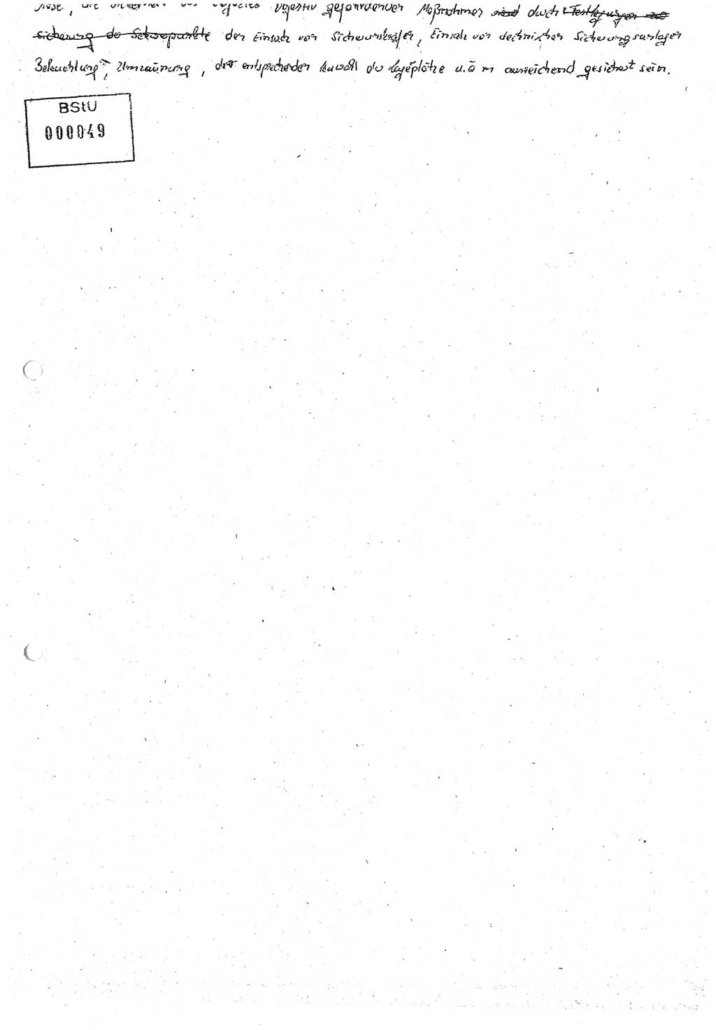 Diplomarbeit (Entwurf) Oberleutnant Peter Parke (Abt. ⅩⅣ), Ministerium für Staatssicherheit (MfS) [Deutsche Demokratische Republik (DDR)], Juristische Hochschule (JHS), Geheime Verschlußsache (GVS) o001-98/86, Potsdam 1986, Seite 49 (Dipl.-Arb. MfS DDR JHS GVS o001-98/86 1986, S. 49)