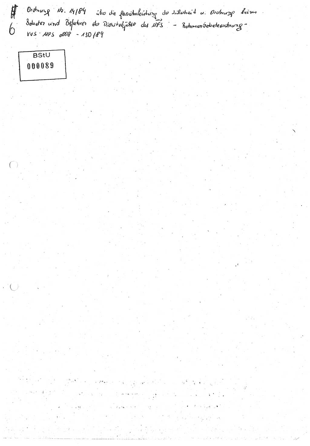 Diplomarbeit (Entwurf) Oberleutnant Peter Parke (Abt. ⅩⅣ), Ministerium für Staatssicherheit (MfS) [Deutsche Demokratische Republik (DDR)], Juristische Hochschule (JHS), Geheime Verschlußsache (GVS) o001-98/86, Potsdam 1986, Seite 88 (Dipl.-Arb. MfS DDR JHS GVS o001-98/86 1986, S. 88)