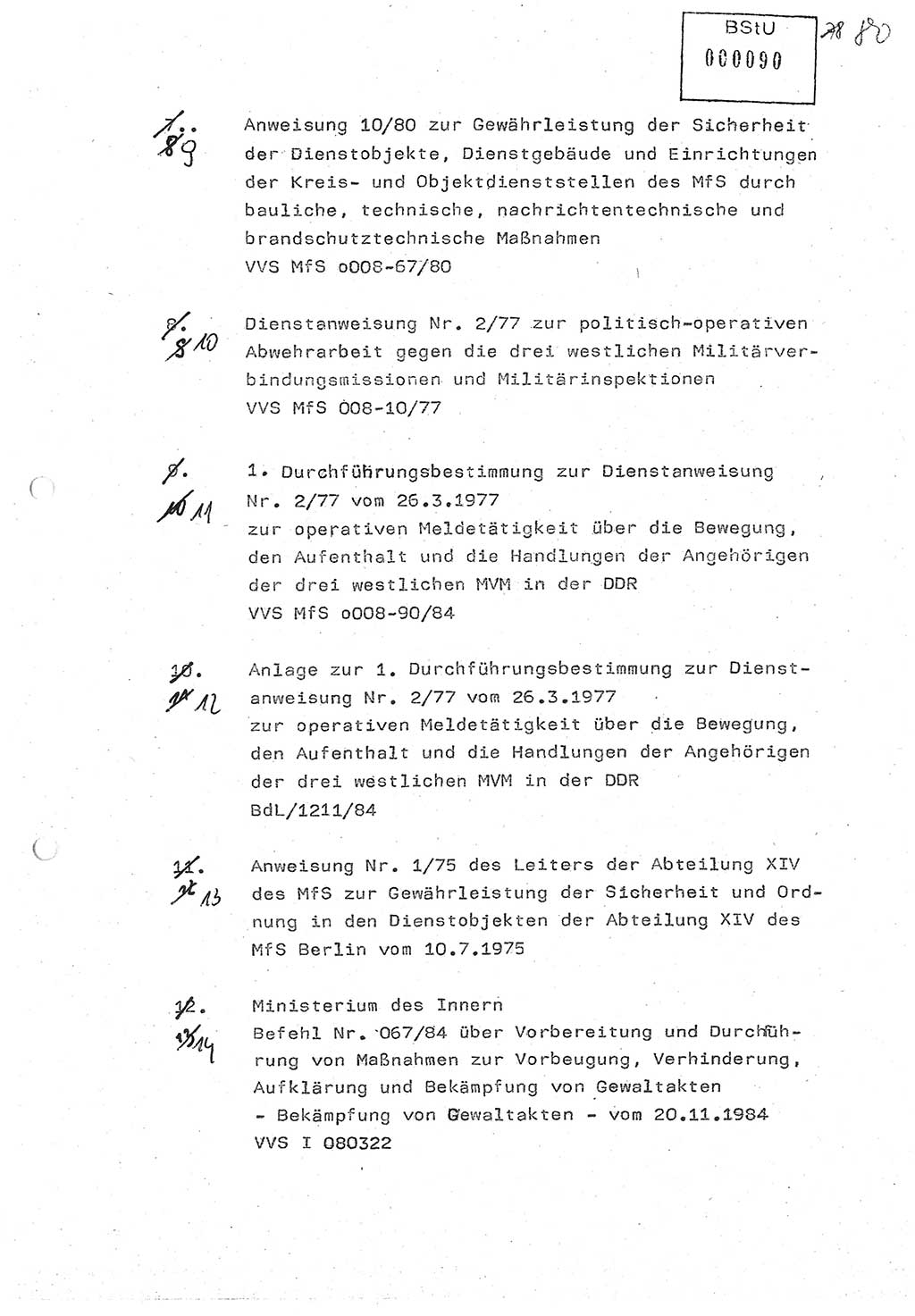 Diplomarbeit (Entwurf) Oberleutnant Peter Parke (Abt. ⅩⅣ), Ministerium für Staatssicherheit (MfS) [Deutsche Demokratische Republik (DDR)], Juristische Hochschule (JHS), Geheime Verschlußsache (GVS) o001-98/86, Potsdam 1986, Seite 90 (Dipl.-Arb. MfS DDR JHS GVS o001-98/86 1986, S. 90)