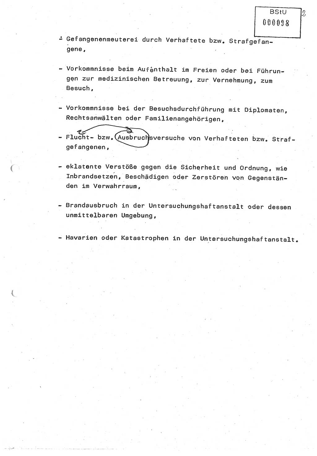 Diplomarbeit (Entwurf) Oberleutnant Peter Parke (Abt. ⅩⅣ), Ministerium für Staatssicherheit (MfS) [Deutsche Demokratische Republik (DDR)], Juristische Hochschule (JHS), Geheime Verschlußsache (GVS) o001-98/86, Potsdam 1986, Seite 98 (Dipl.-Arb. MfS DDR JHS GVS o001-98/86 1986, S. 98)
