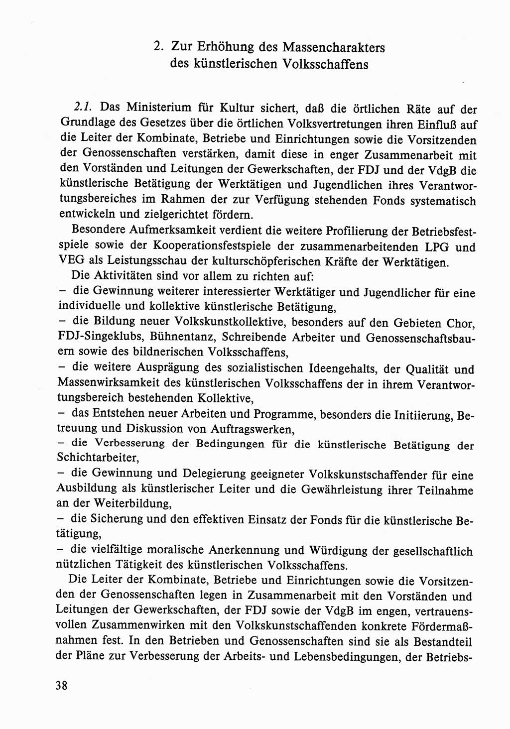Dokumente der Sozialistischen Einheitspartei Deutschlands (SED) [Deutsche Demokratische Republik (DDR)] 1986-1987, Seite 38 (Dok. SED DDR 1986-1987, S. 38)