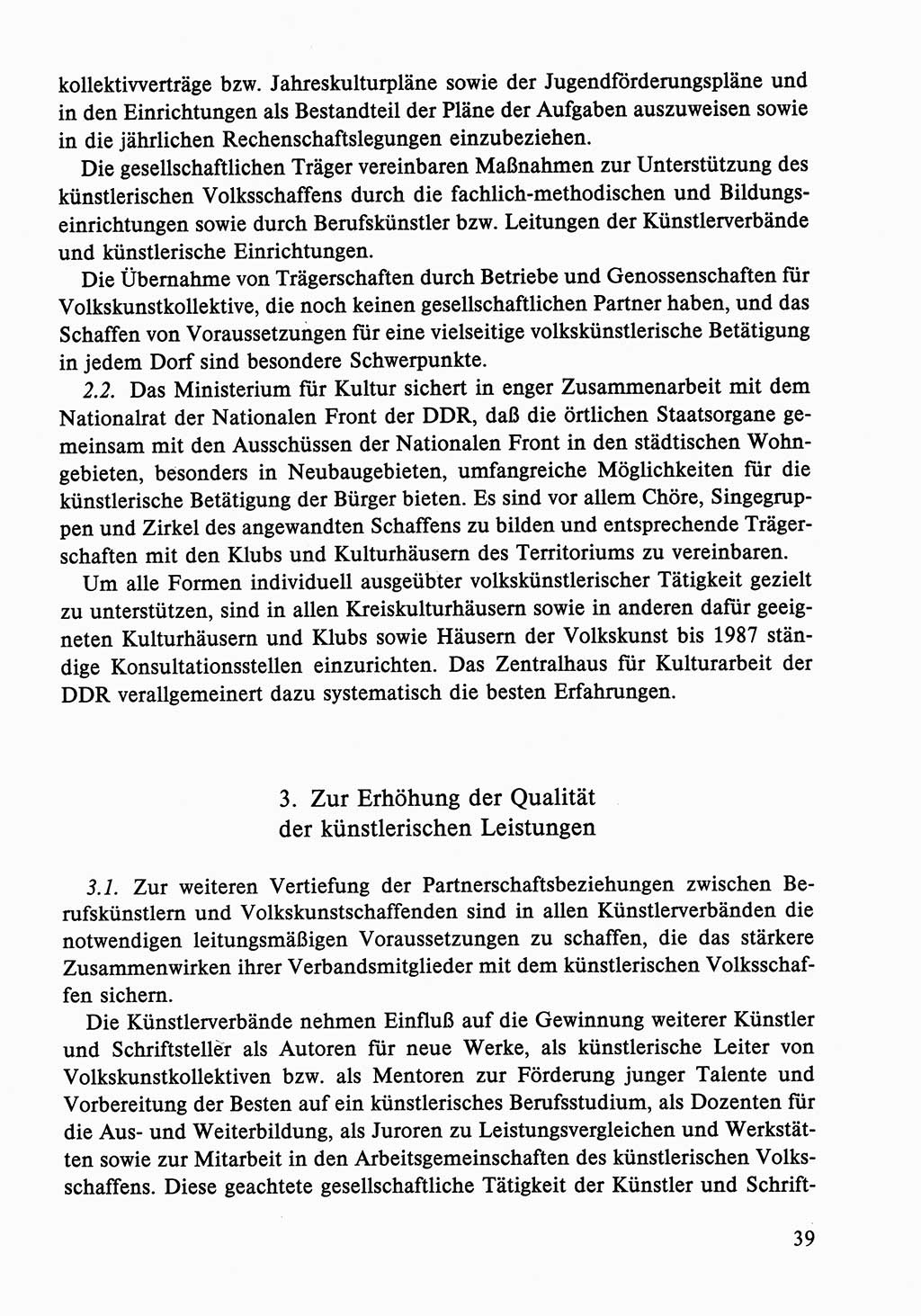 Dokumente der Sozialistischen Einheitspartei Deutschlands (SED) [Deutsche Demokratische Republik (DDR)] 1986-1987, Seite 39 (Dok. SED DDR 1986-1987, S. 39)