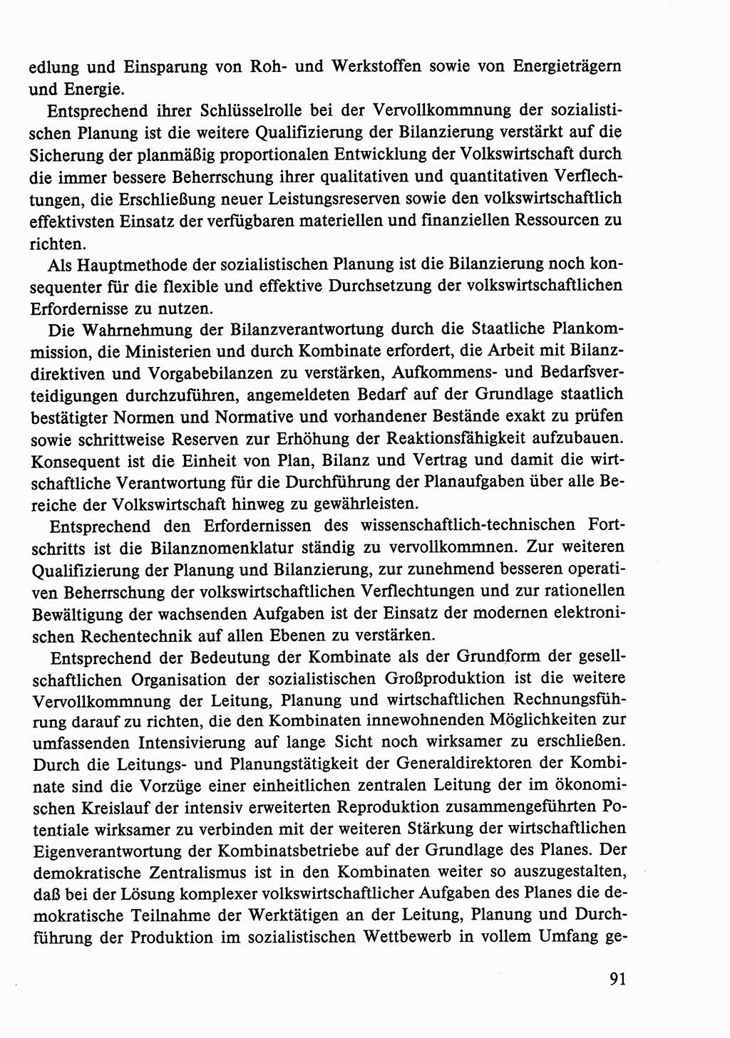 Dokumente der Sozialistischen Einheitspartei Deutschlands (SED) [Deutsche Demokratische Republik (DDR)] 1986-1987, Seite 91 (Dok. SED DDR 1986-1987, S. 91)