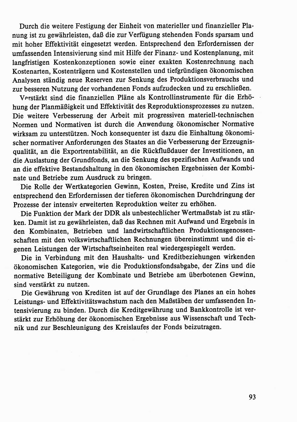 Dokumente der Sozialistischen Einheitspartei Deutschlands (SED) [Deutsche Demokratische Republik (DDR)] 1986-1987, Seite 93 (Dok. SED DDR 1986-1987, S. 93)