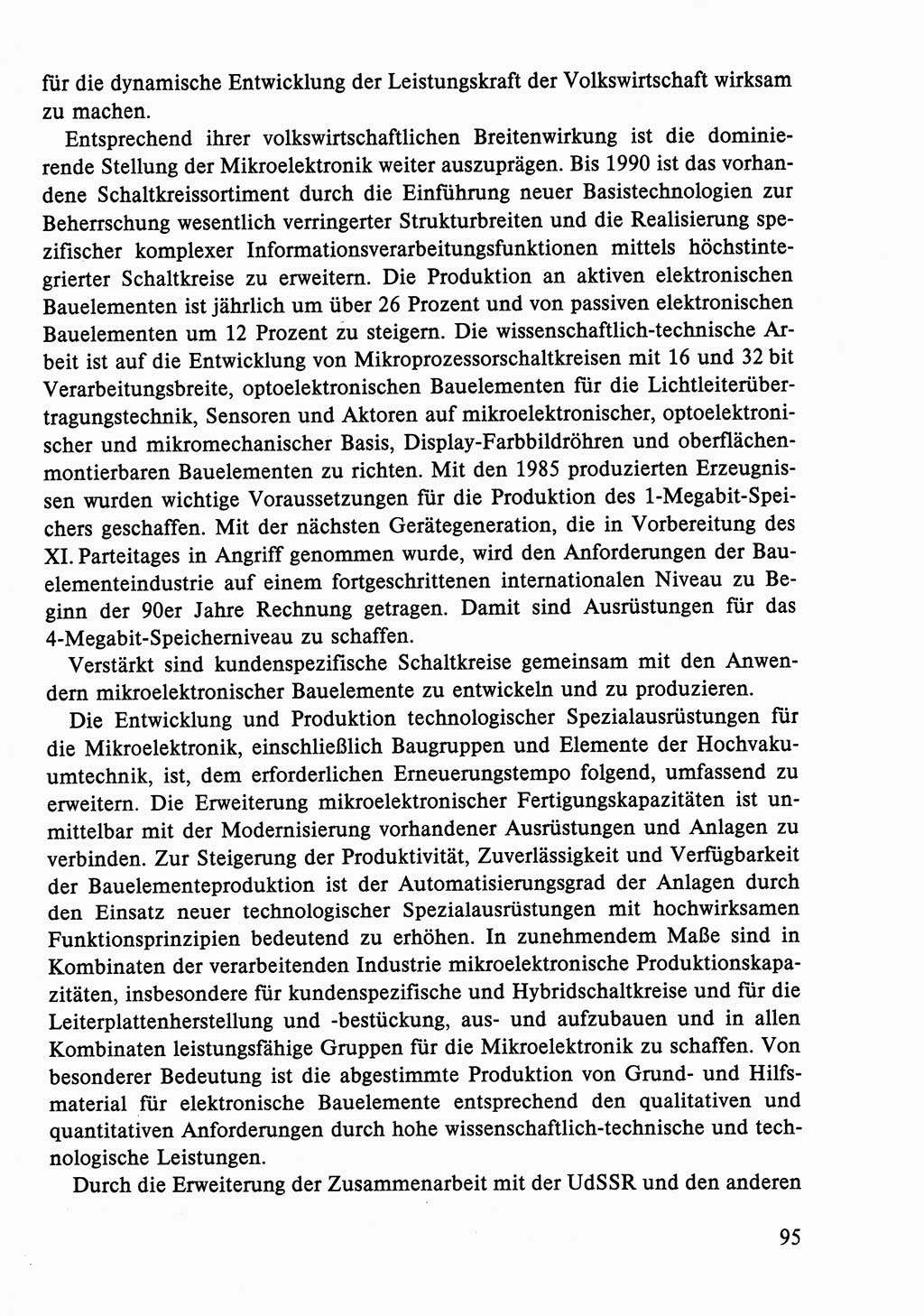 Dokumente der Sozialistischen Einheitspartei Deutschlands (SED) [Deutsche Demokratische Republik (DDR)] 1986-1987, Seite 95 (Dok. SED DDR 1986-1987, S. 95)