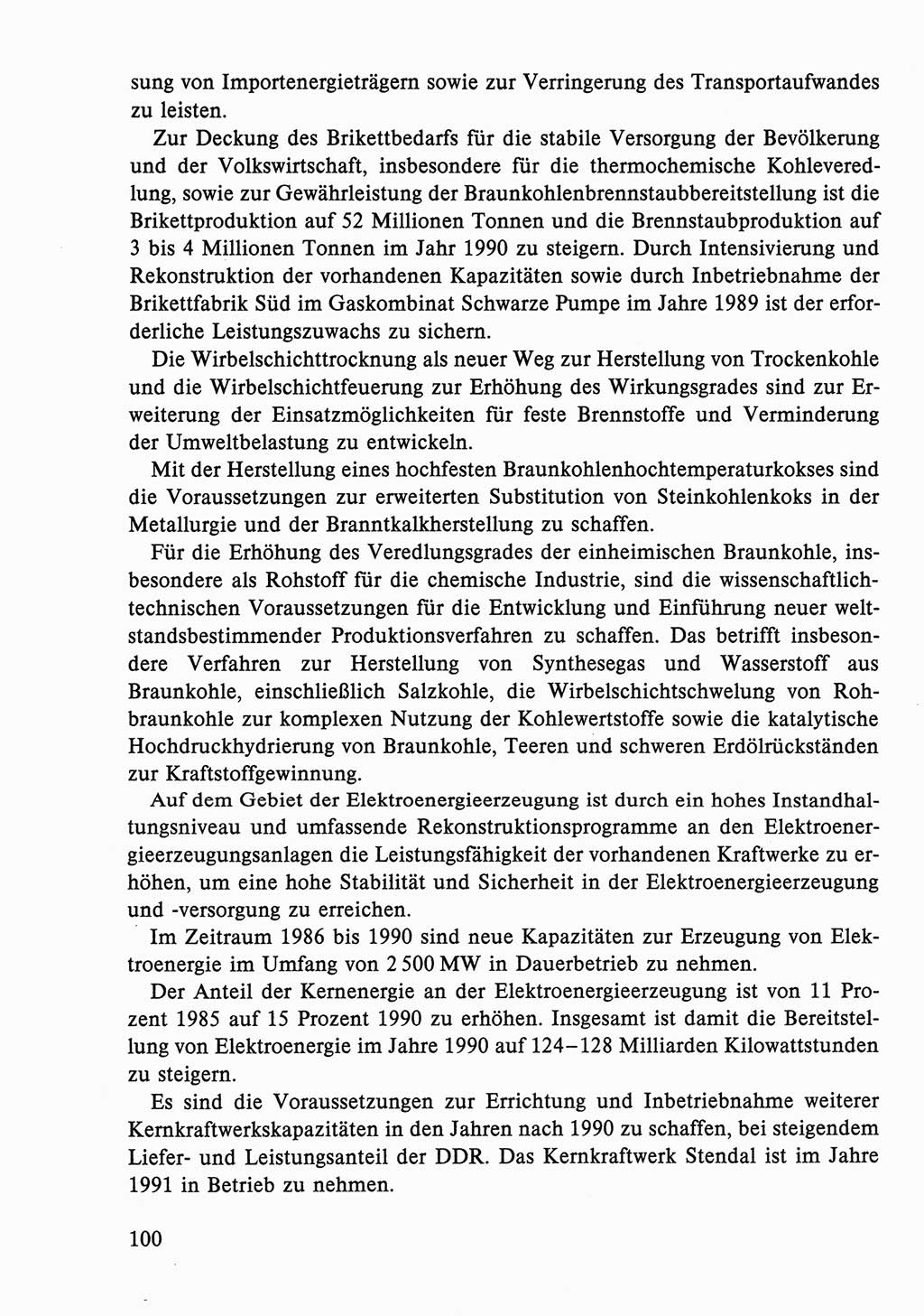 Dokumente der Sozialistischen Einheitspartei Deutschlands (SED) [Deutsche Demokratische Republik (DDR)] 1986-1987, Seite 100 (Dok. SED DDR 1986-1987, S. 100)
