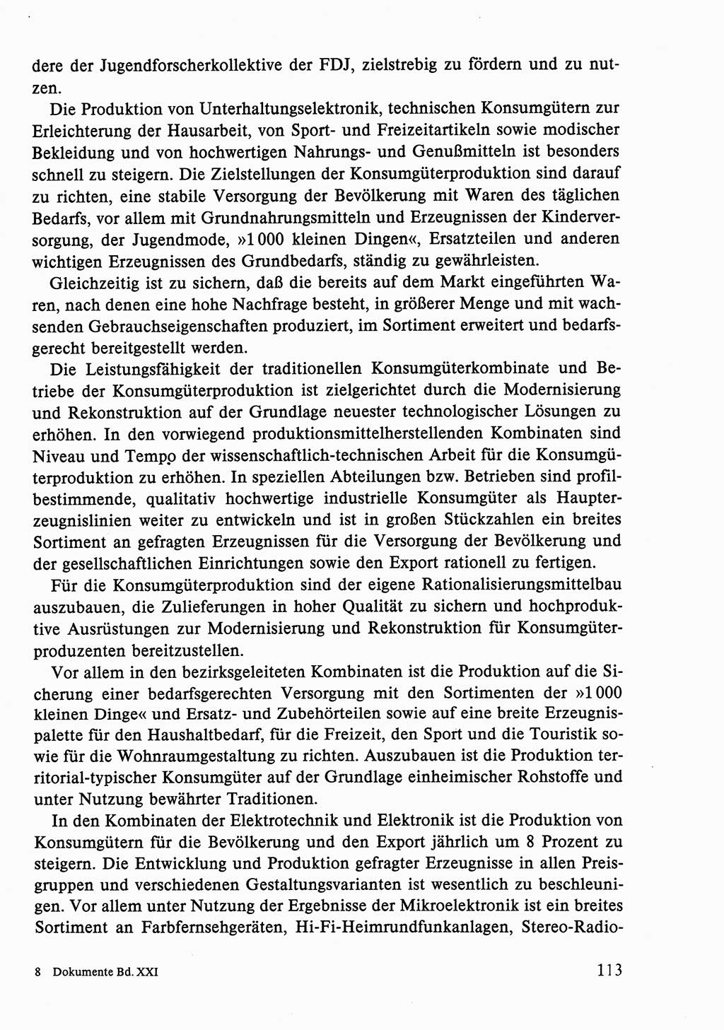 Dokumente der Sozialistischen Einheitspartei Deutschlands (SED) [Deutsche Demokratische Republik (DDR)] 1986-1987, Seite 113 (Dok. SED DDR 1986-1987, S. 113)