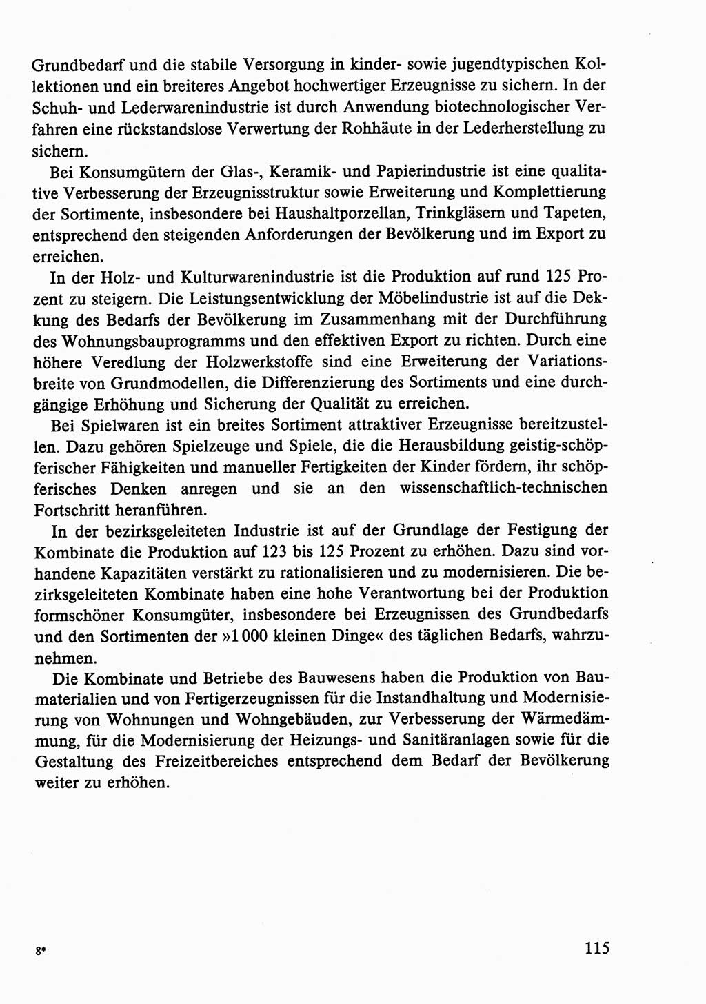 Dokumente der Sozialistischen Einheitspartei Deutschlands (SED) [Deutsche Demokratische Republik (DDR)] 1986-1987, Seite 115 (Dok. SED DDR 1986-1987, S. 115)