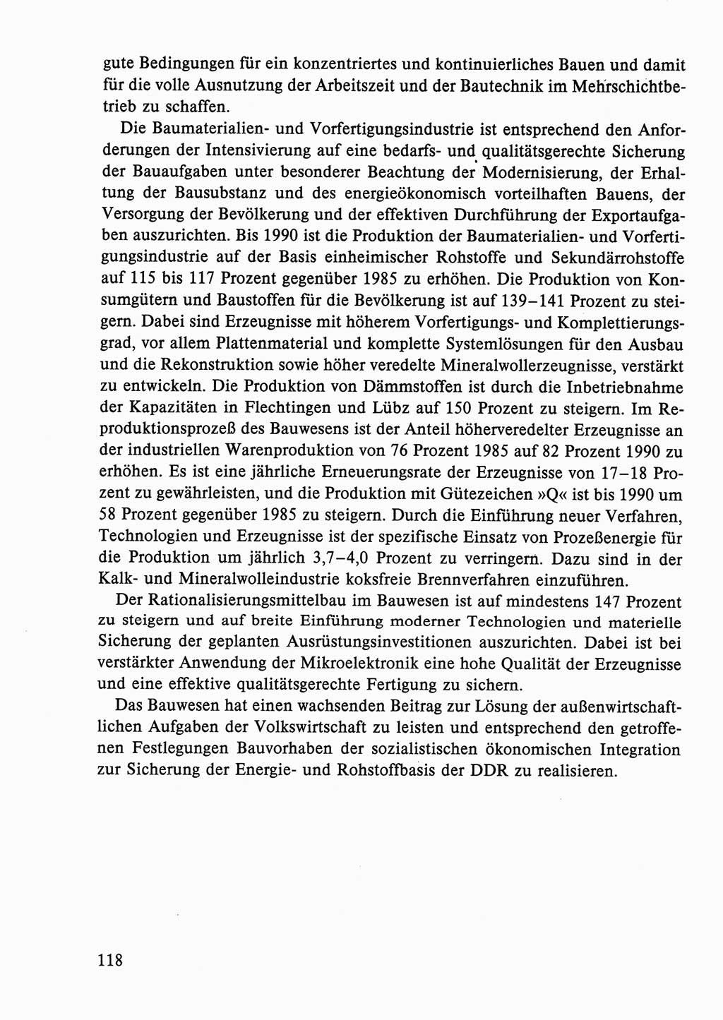 Dokumente der Sozialistischen Einheitspartei Deutschlands (SED) [Deutsche Demokratische Republik (DDR)] 1986-1987, Seite 118 (Dok. SED DDR 1986-1987, S. 118)