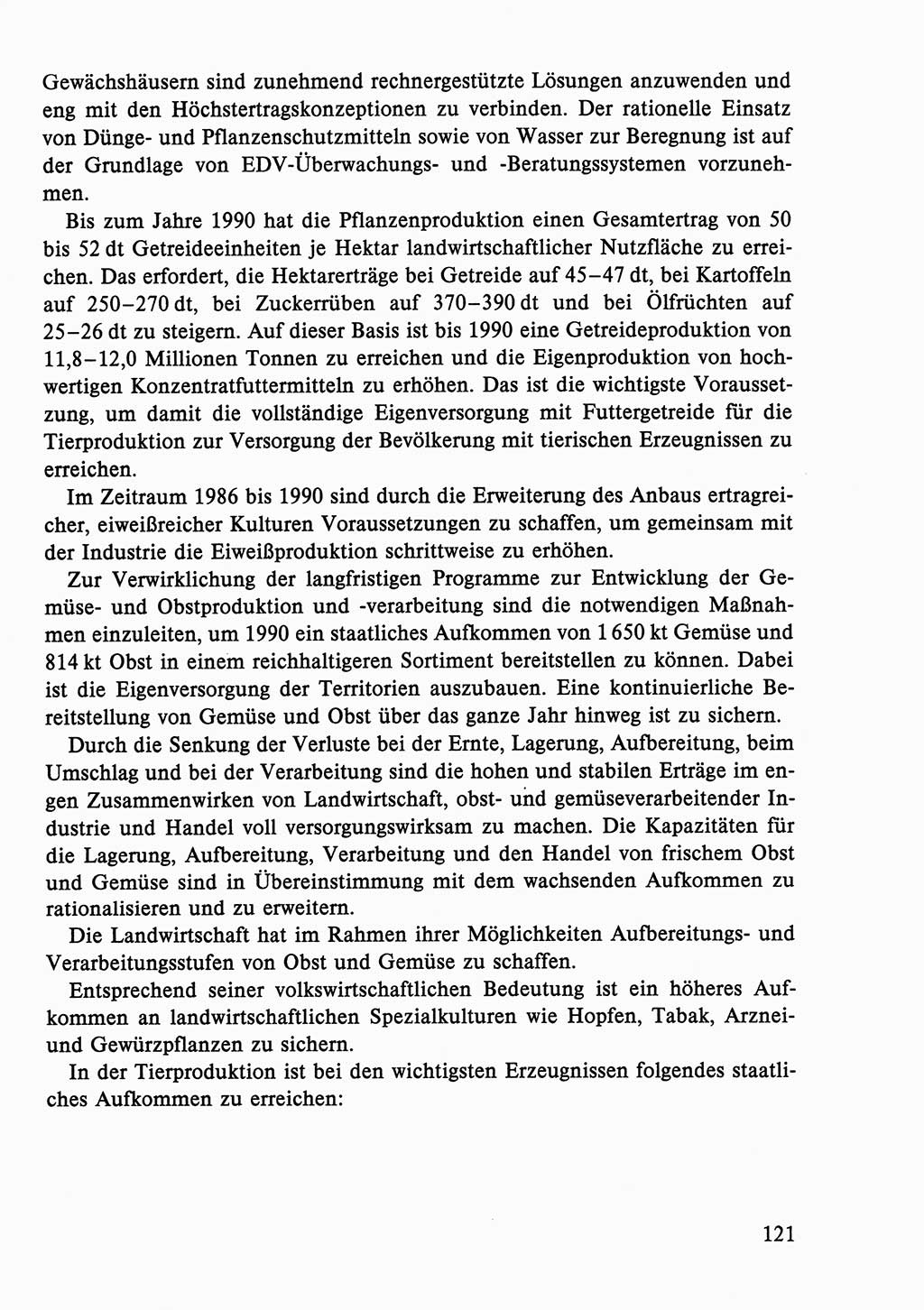 Dokumente der Sozialistischen Einheitspartei Deutschlands (SED) [Deutsche Demokratische Republik (DDR)] 1986-1987, Seite 121 (Dok. SED DDR 1986-1987, S. 121)