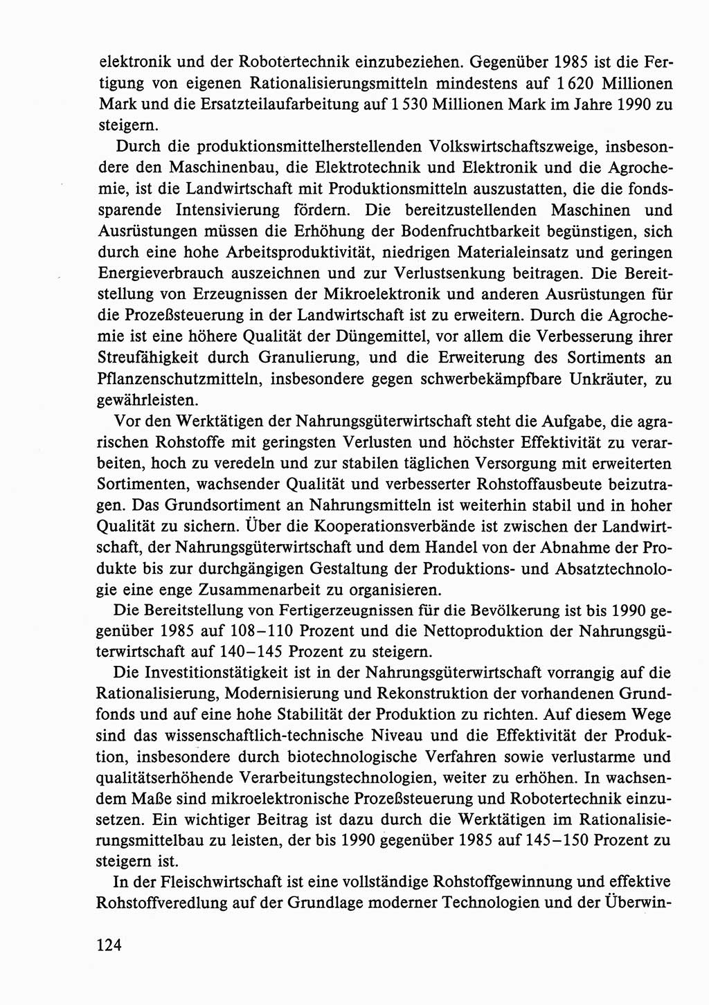 Dokumente der Sozialistischen Einheitspartei Deutschlands (SED) [Deutsche Demokratische Republik (DDR)] 1986-1987, Seite 124 (Dok. SED DDR 1986-1987, S. 124)
