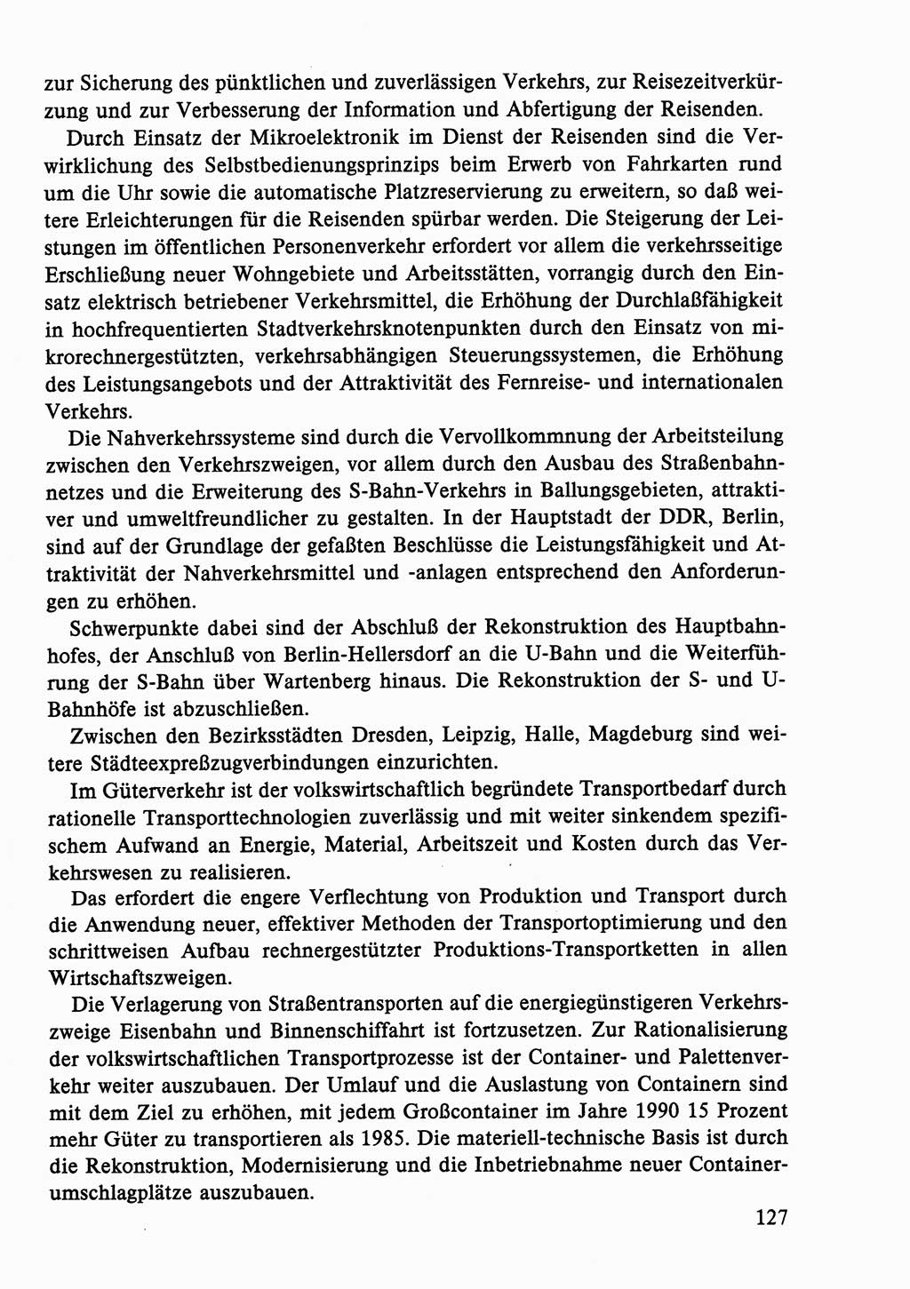 Dokumente der Sozialistischen Einheitspartei Deutschlands (SED) [Deutsche Demokratische Republik (DDR)] 1986-1987, Seite 127 (Dok. SED DDR 1986-1987, S. 127)