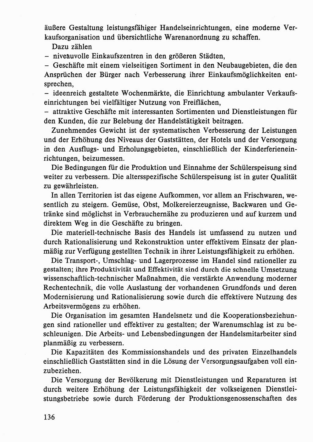Dokumente der Sozialistischen Einheitspartei Deutschlands (SED) [Deutsche Demokratische Republik (DDR)] 1986-1987, Seite 136 (Dok. SED DDR 1986-1987, S. 136)