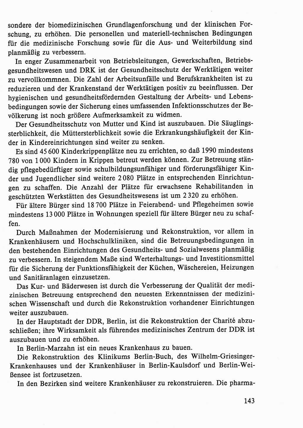 Dokumente der Sozialistischen Einheitspartei Deutschlands (SED) [Deutsche Demokratische Republik (DDR)] 1986-1987, Seite 143 (Dok. SED DDR 1986-1987, S. 143)
