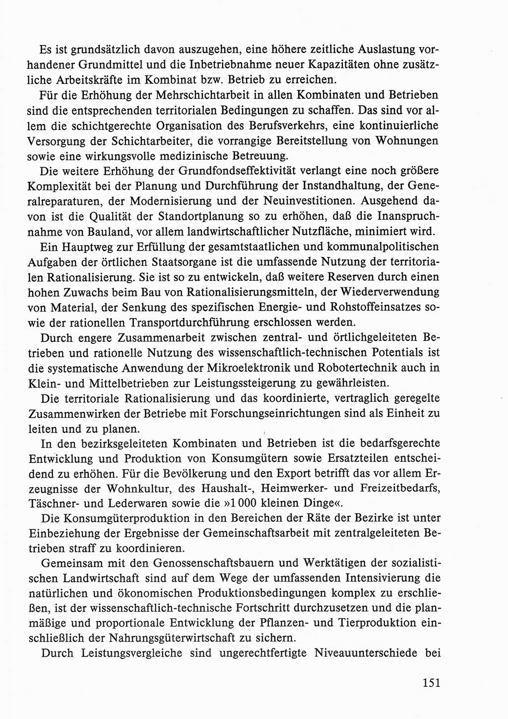 Dokumente der Sozialistischen Einheitspartei Deutschlands (SED) [Deutsche Demokratische Republik (DDR)] 1986-1987, Seite 151 (Dok. SED DDR 1986-1987, S. 151)