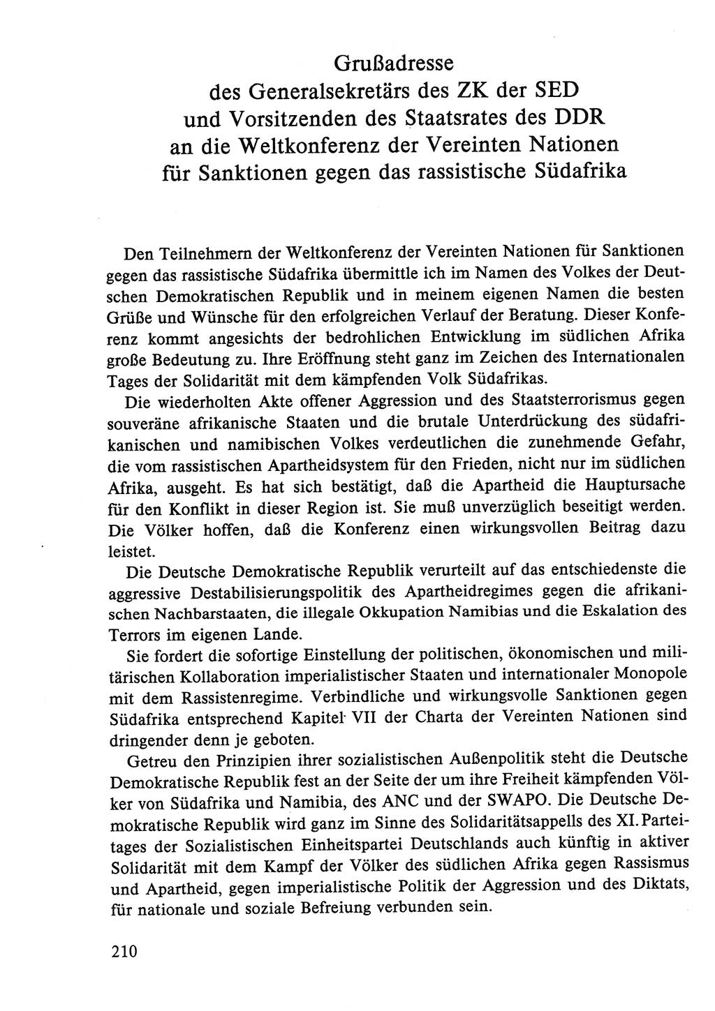 Dokumente der Sozialistischen Einheitspartei Deutschlands (SED) [Deutsche Demokratische Republik (DDR)] 1986-1987, Seite 210 (Dok. SED DDR 1986-1987, S. 210)