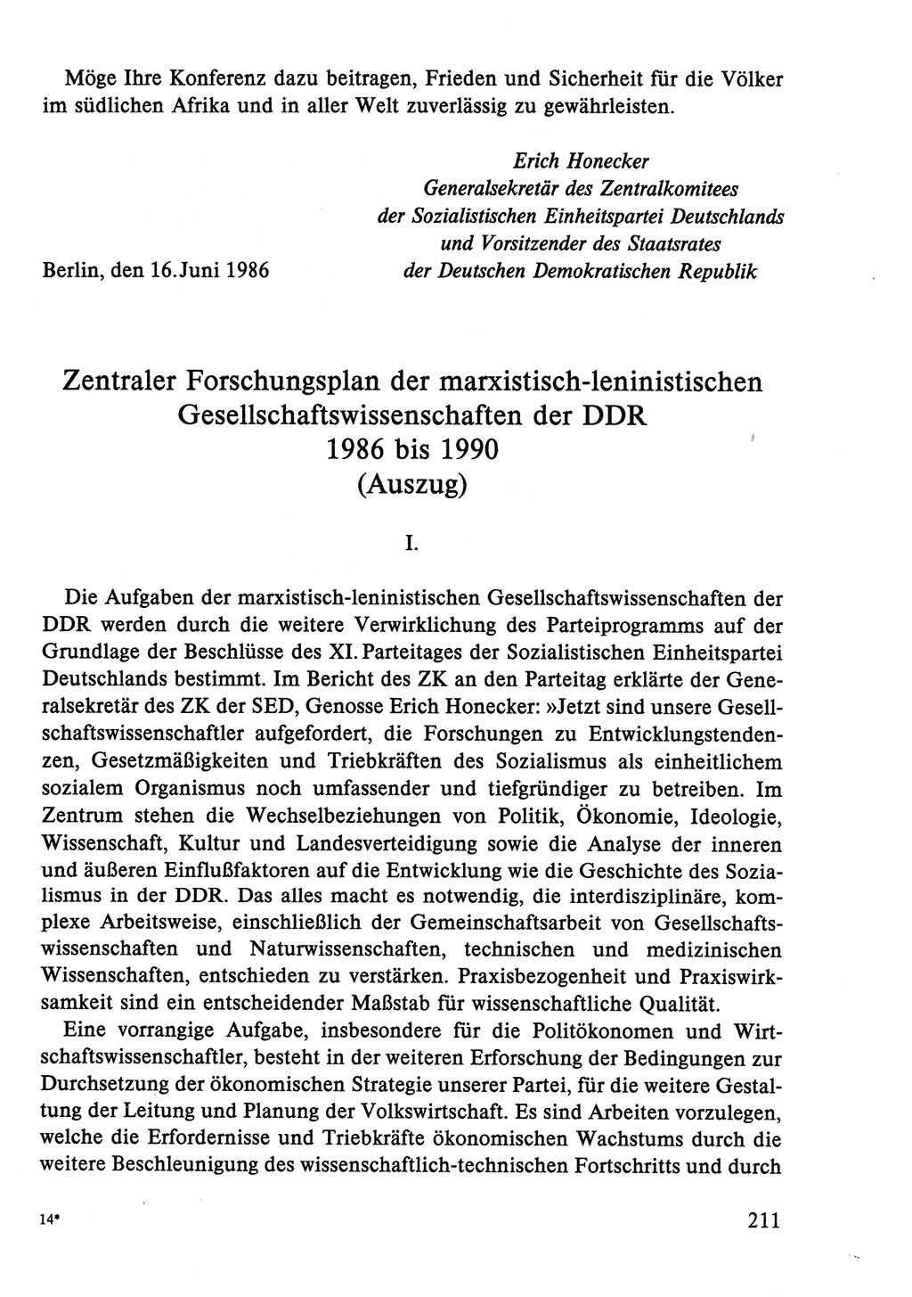 Dokumente der Sozialistischen Einheitspartei Deutschlands (SED) [Deutsche Demokratische Republik (DDR)] 1986-1987, Seite 211 (Dok. SED DDR 1986-1987, S. 211)