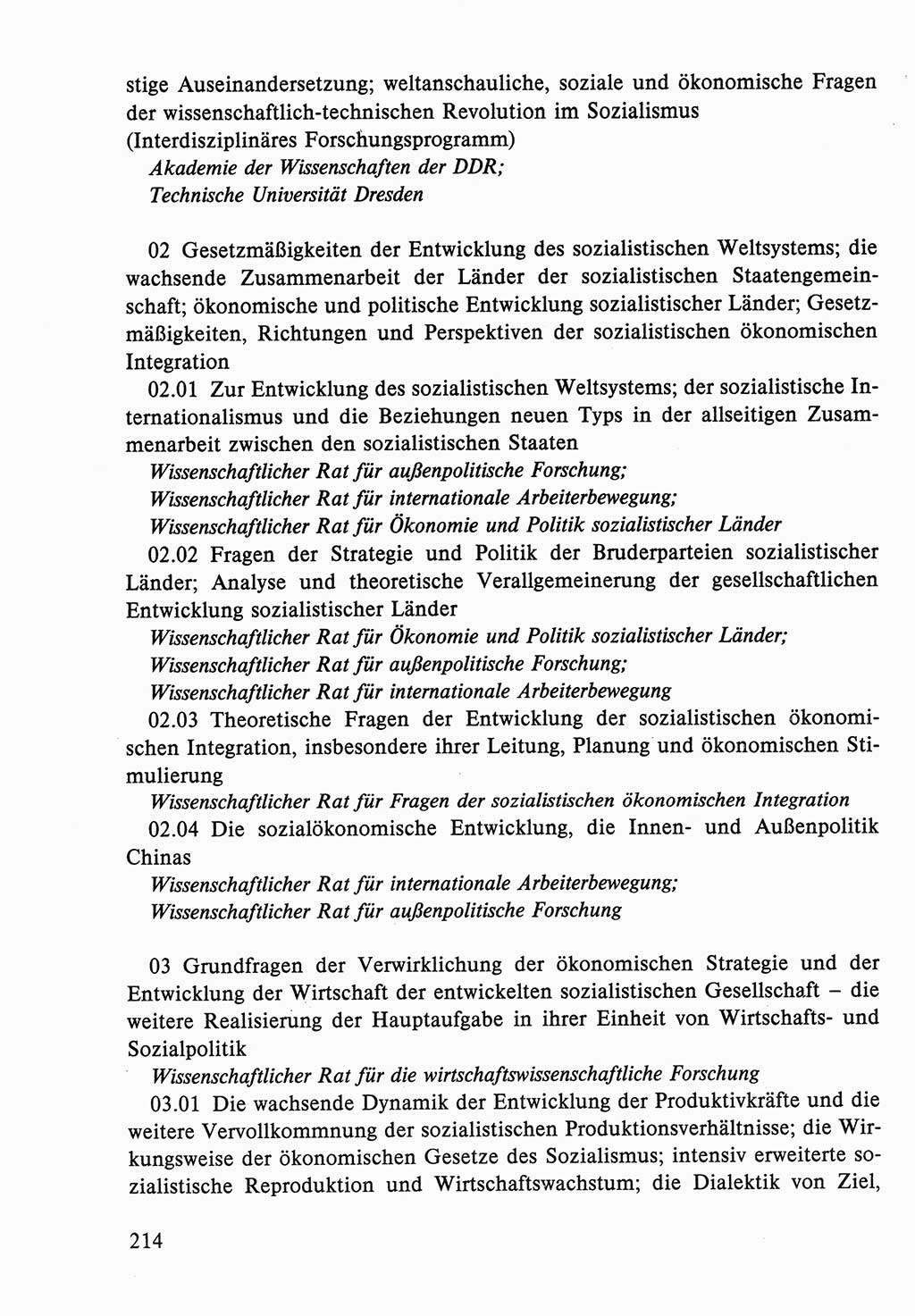 Dokumente der Sozialistischen Einheitspartei Deutschlands (SED) [Deutsche Demokratische Republik (DDR)] 1986-1987, Seite 214 (Dok. SED DDR 1986-1987, S. 214)