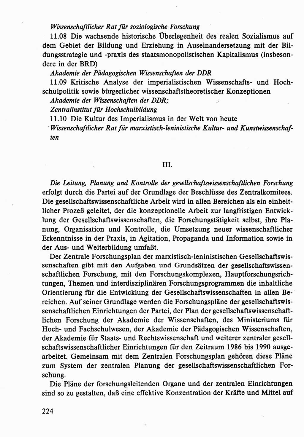 Dokumente der Sozialistischen Einheitspartei Deutschlands (SED) [Deutsche Demokratische Republik (DDR)] 1986-1987, Seite 224 (Dok. SED DDR 1986-1987, S. 224)