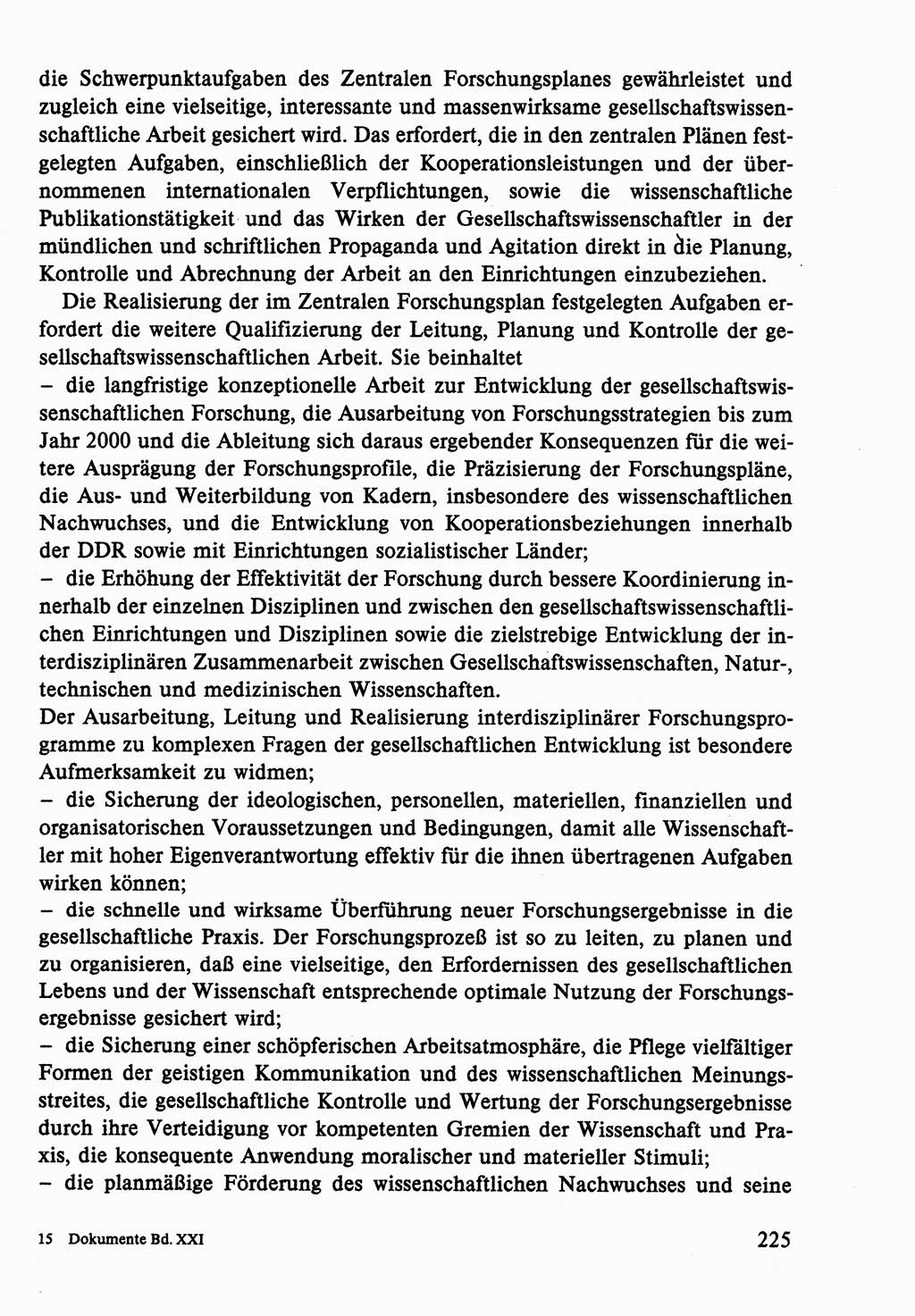 Dokumente der Sozialistischen Einheitspartei Deutschlands (SED) [Deutsche Demokratische Republik (DDR)] 1986-1987, Seite 225 (Dok. SED DDR 1986-1987, S. 225)
