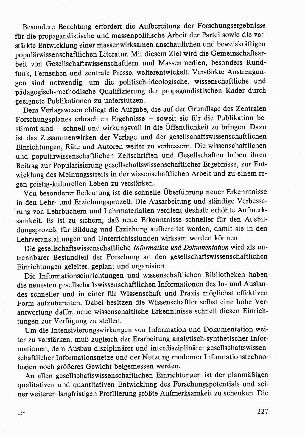 Dokumente der Sozialistischen Einheitspartei Deutschlands (SED) [Deutsche Demokratische Republik (DDR)] 1986-1987, Seite 227 (Dok. SED DDR 1986-1987, S. 227)