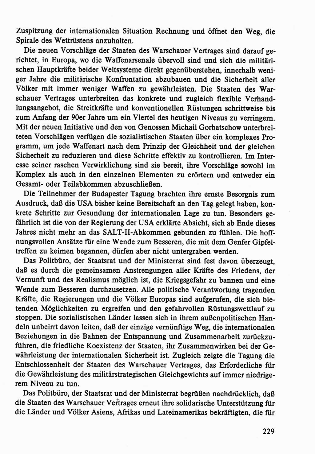 Dokumente der Sozialistischen Einheitspartei Deutschlands (SED) [Deutsche Demokratische Republik (DDR)] 1986-1987, Seite 229 (Dok. SED DDR 1986-1987, S. 229)