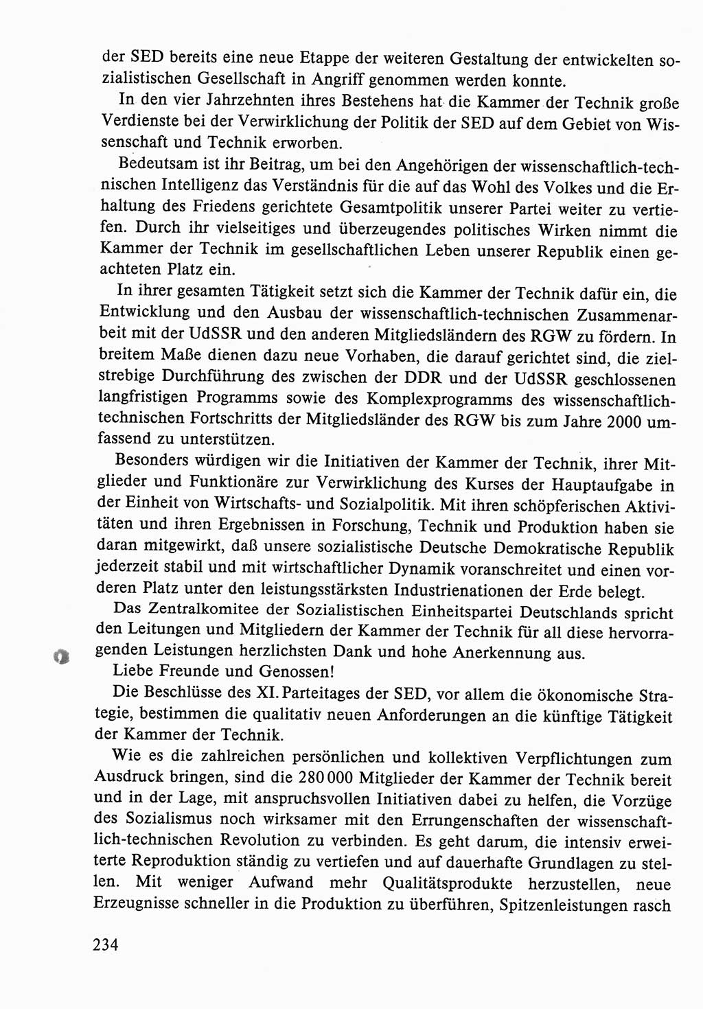 Dokumente der Sozialistischen Einheitspartei Deutschlands (SED) [Deutsche Demokratische Republik (DDR)] 1986-1987, Seite 234 (Dok. SED DDR 1986-1987, S. 234)