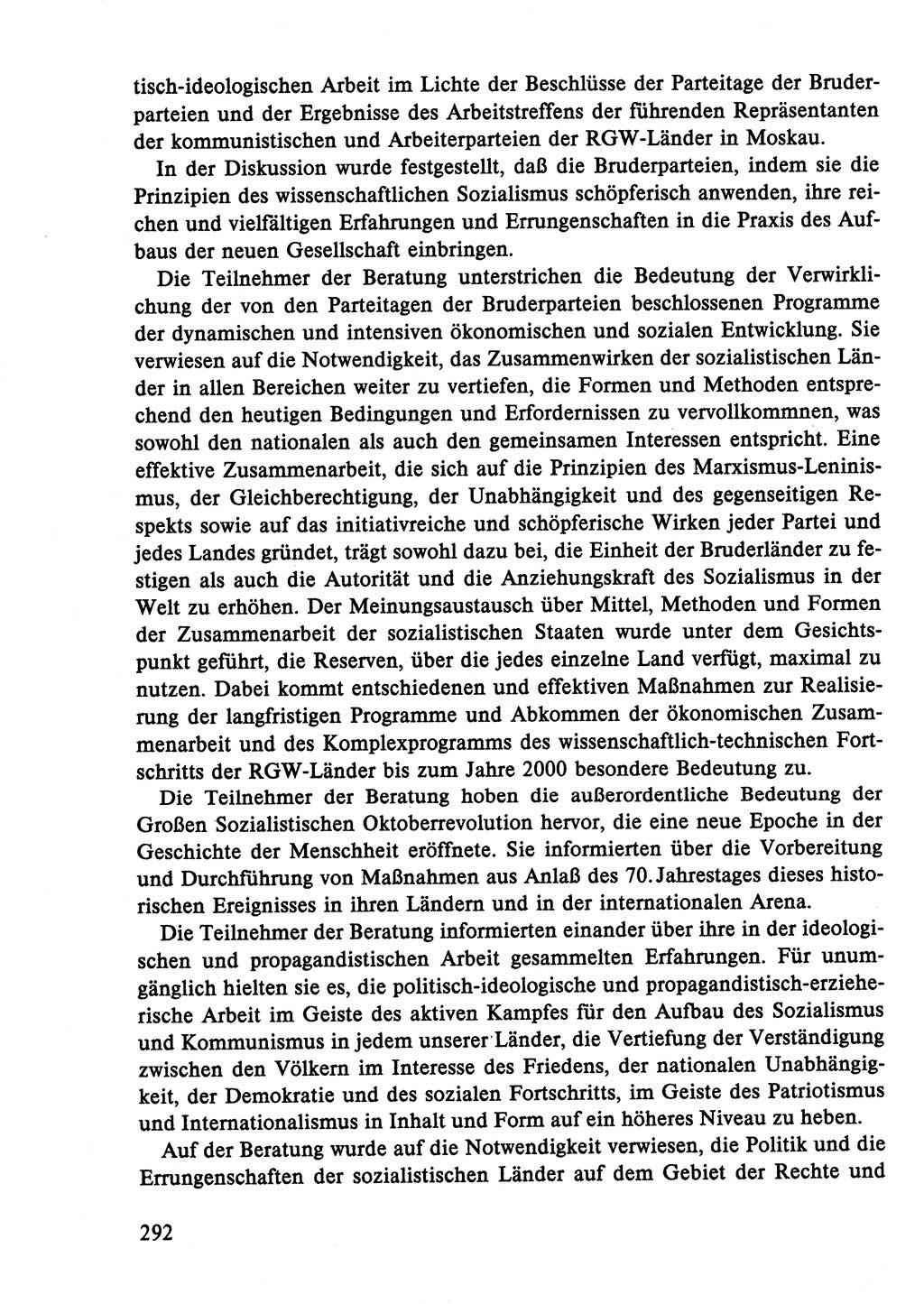 Dokumente der Sozialistischen Einheitspartei Deutschlands (SED) [Deutsche Demokratische Republik (DDR)] 1986-1987, Seite 292 (Dok. SED DDR 1986-1987, S. 292)