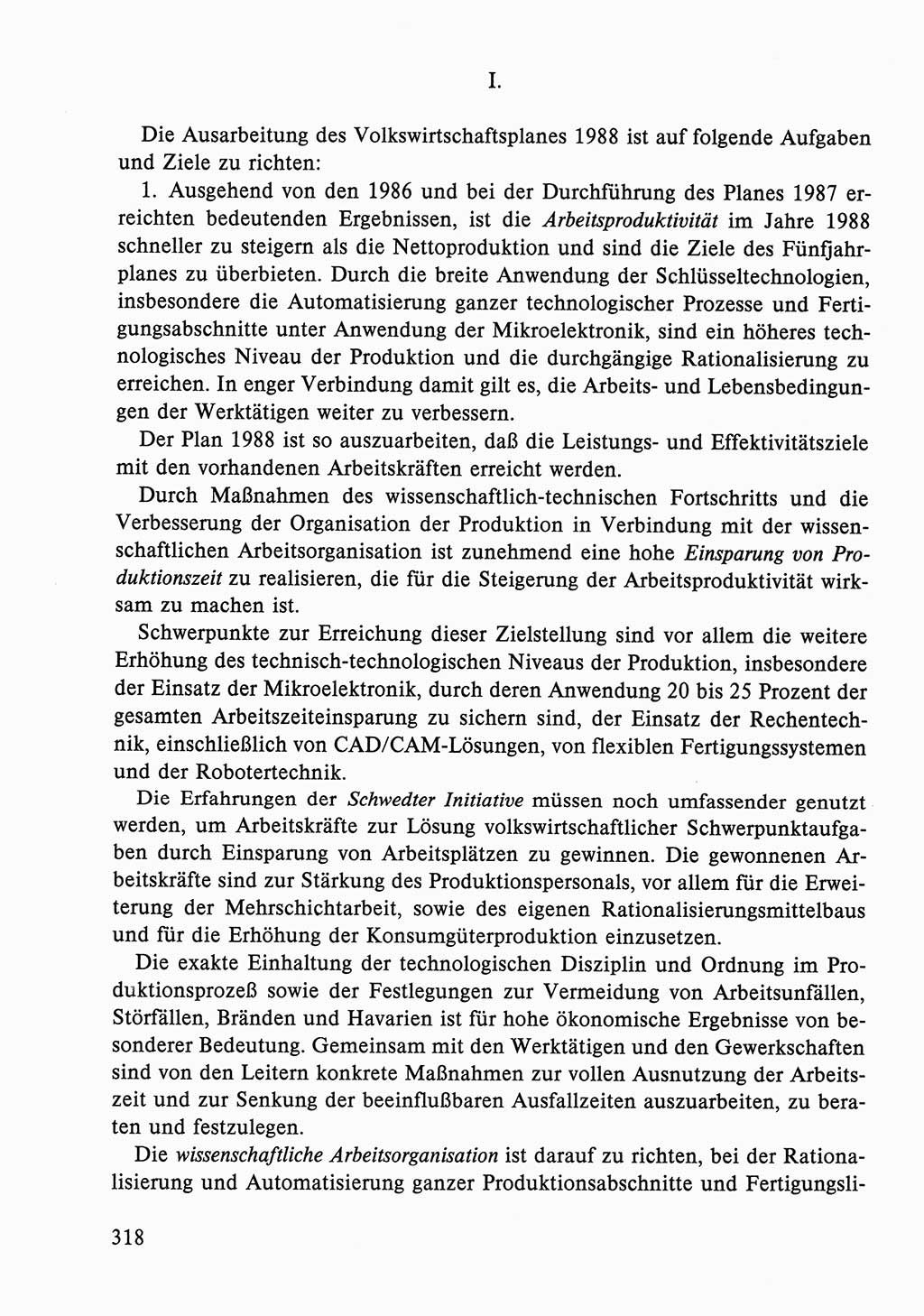 Dokumente der Sozialistischen Einheitspartei Deutschlands (SED) [Deutsche Demokratische Republik (DDR)] 1986-1987, Seite 318 (Dok. SED DDR 1986-1987, S. 318)