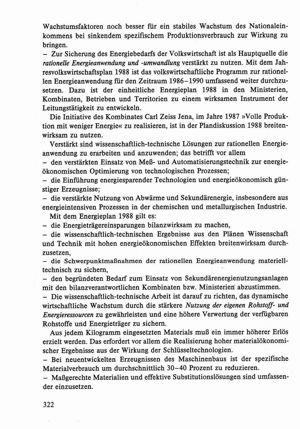 Dokumente der Sozialistischen Einheitspartei Deutschlands (SED) [Deutsche Demokratische Republik (DDR)] 1986-1987, Seite 322 (Dok. SED DDR 1986-1987, S. 322)