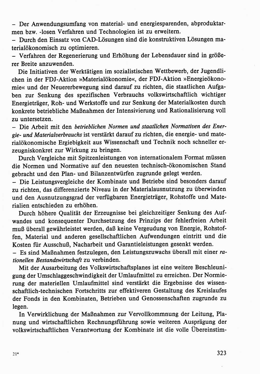 Dokumente der Sozialistischen Einheitspartei Deutschlands (SED) [Deutsche Demokratische Republik (DDR)] 1986-1987, Seite 323 (Dok. SED DDR 1986-1987, S. 323)