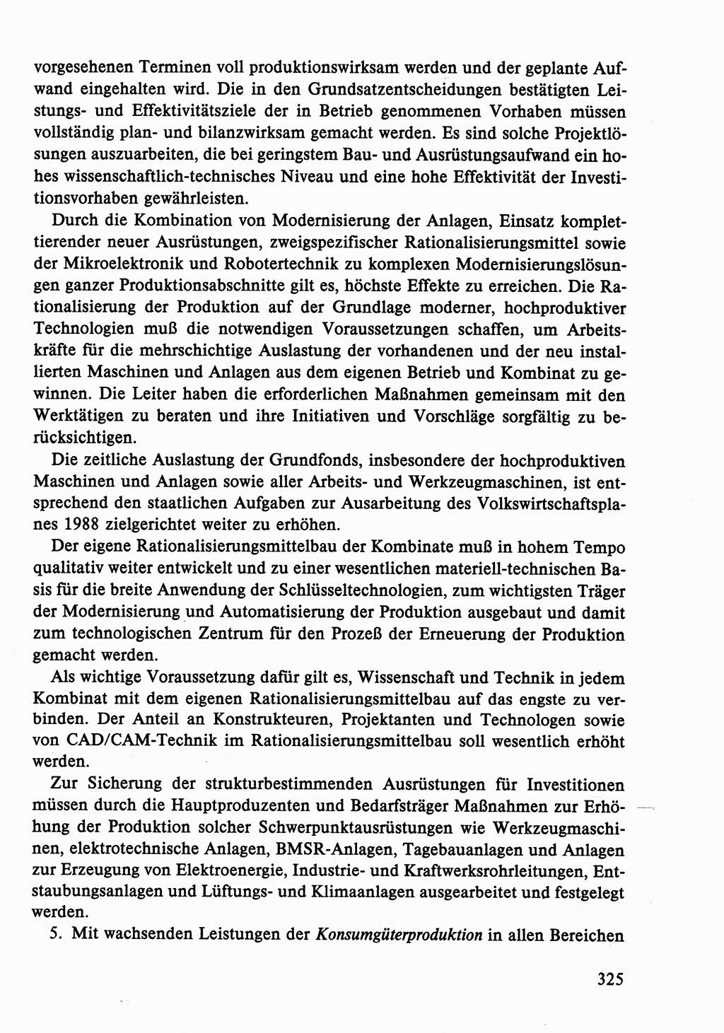 Dokumente der Sozialistischen Einheitspartei Deutschlands (SED) [Deutsche Demokratische Republik (DDR)] 1986-1987, Seite 325 (Dok. SED DDR 1986-1987, S. 325)
