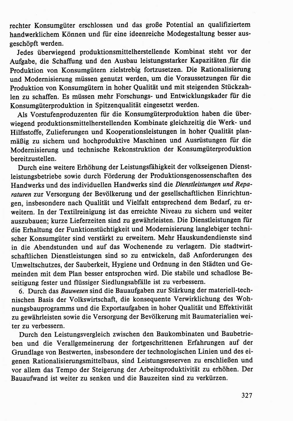 Dokumente der Sozialistischen Einheitspartei Deutschlands (SED) [Deutsche Demokratische Republik (DDR)] 1986-1987, Seite 327 (Dok. SED DDR 1986-1987, S. 327)