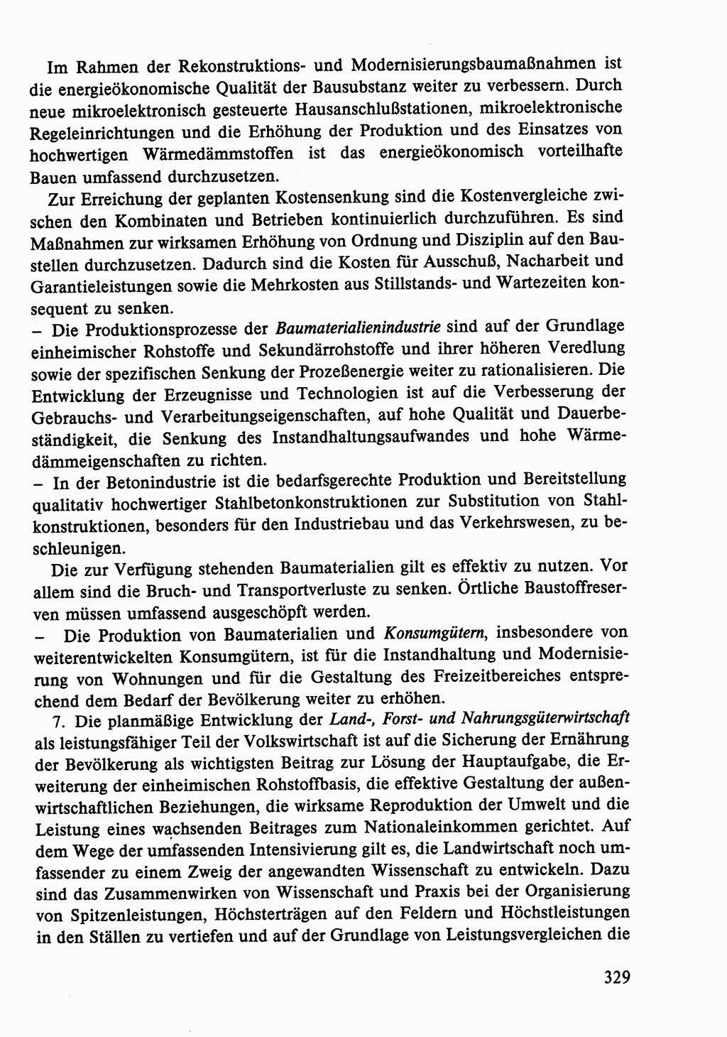 Dokumente der Sozialistischen Einheitspartei Deutschlands (SED) [Deutsche Demokratische Republik (DDR)] 1986-1987, Seite 329 (Dok. SED DDR 1986-1987, S. 329)