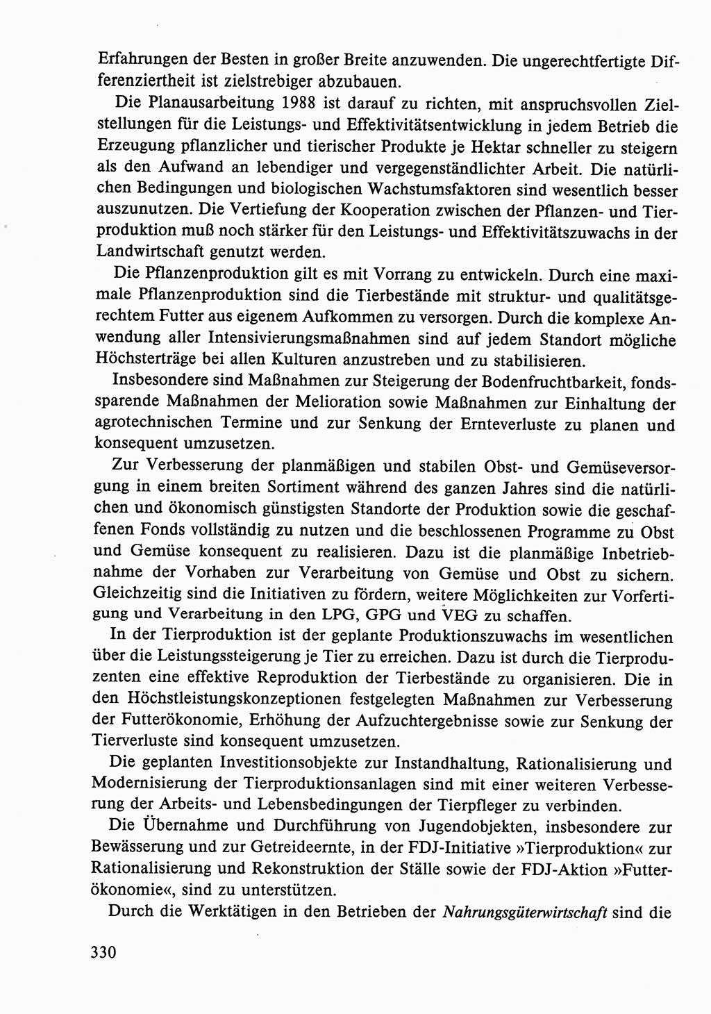 Dokumente der Sozialistischen Einheitspartei Deutschlands (SED) [Deutsche Demokratische Republik (DDR)] 1986-1987, Seite 330 (Dok. SED DDR 1986-1987, S. 330)